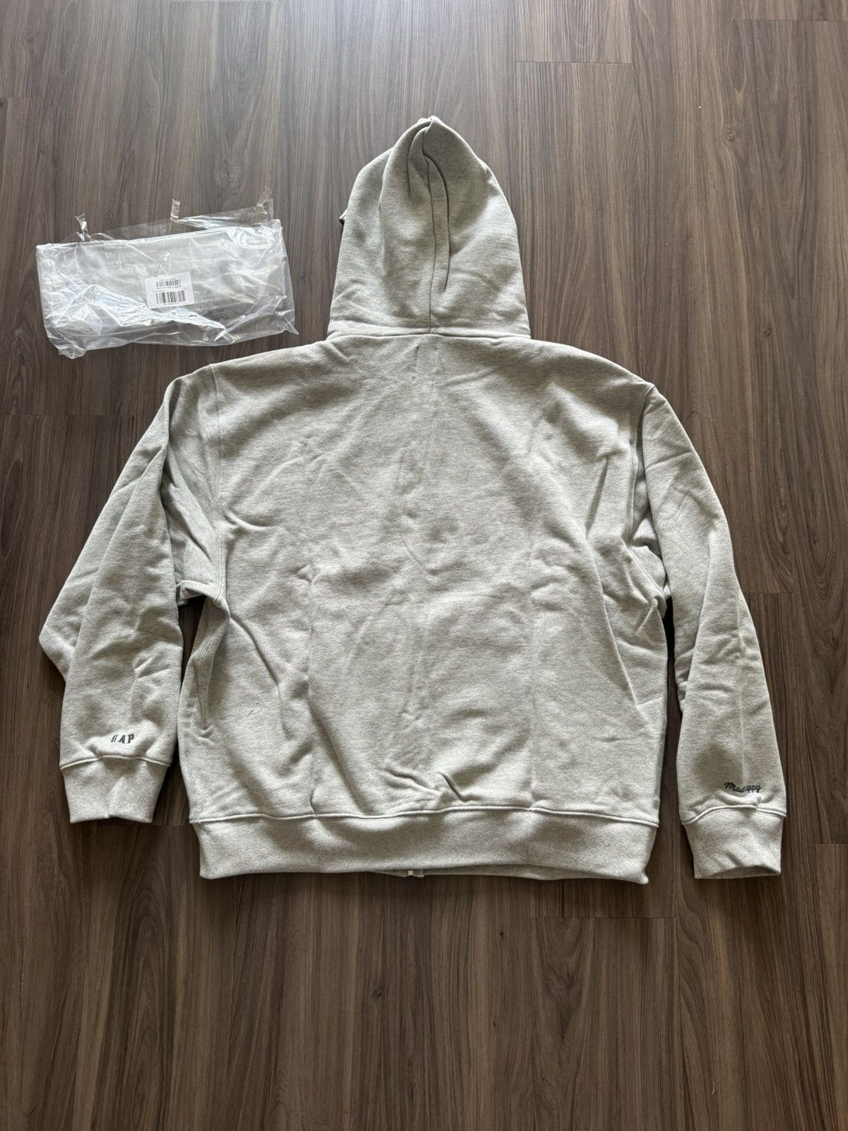 Gap × Madhappy GAP x MAD Happy Full Zip Hoodie Oatmeal Grey Logo Hoodie XL Size US XL / EU 56 / 4 - 6 Thumbnail