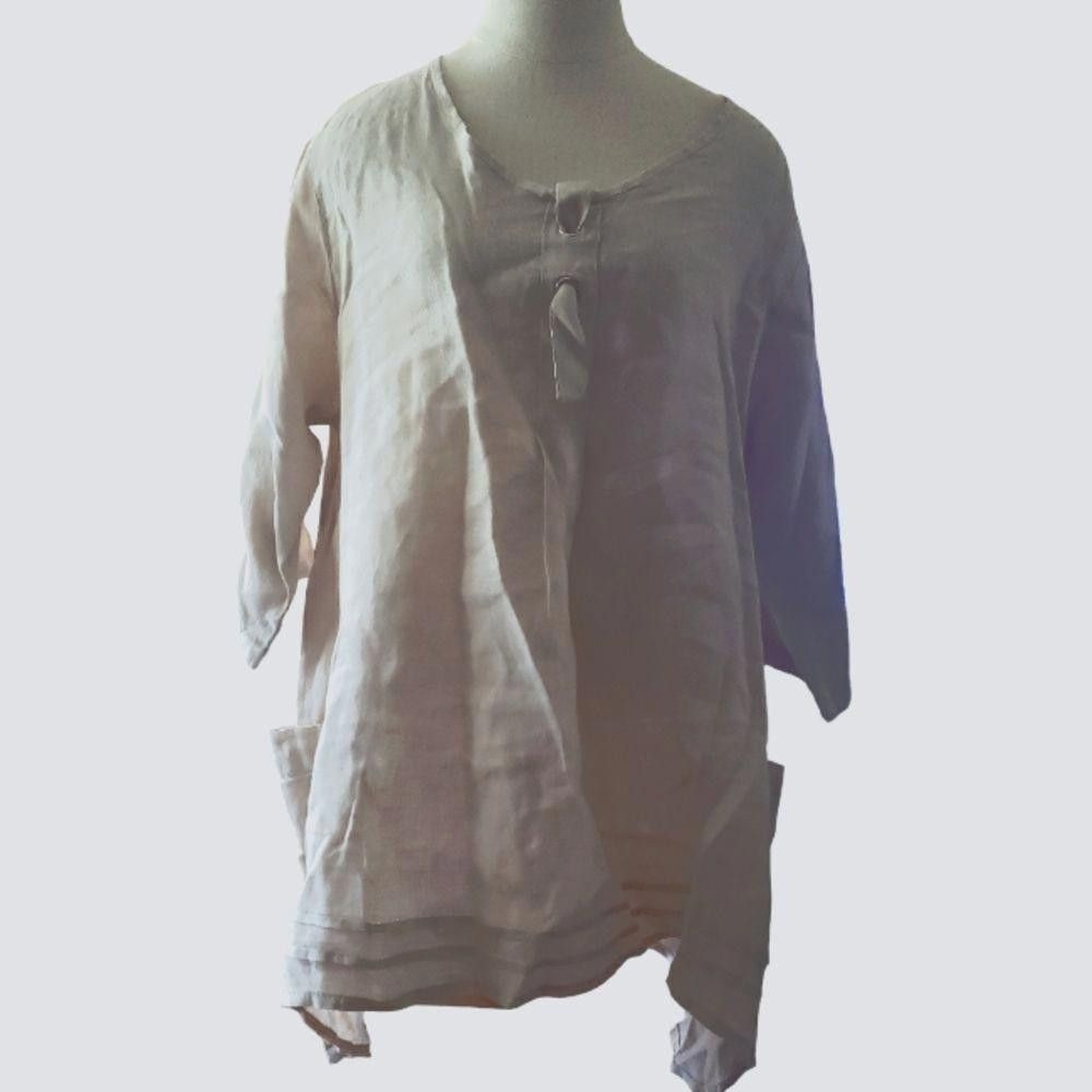 Designer CT1101a NT by Amati Ladies Beige Tunic Size M / US 6-8 / IT 42-44 - 1 Thumbnail