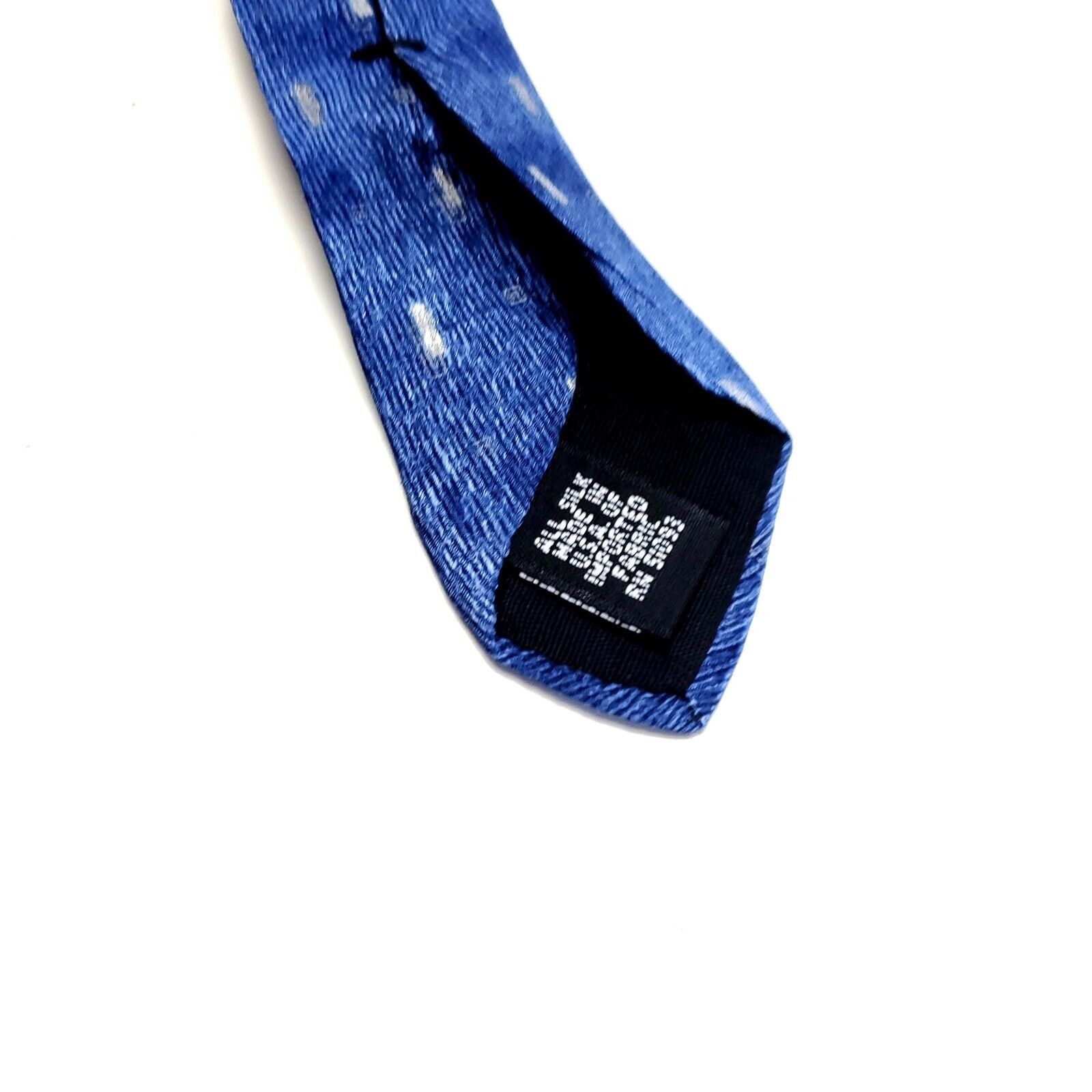 Croft & Barrow Croft & Barrow Blue Abstract Jacquard Print Wide Silk Tie Size ONE SIZE - 4 Thumbnail