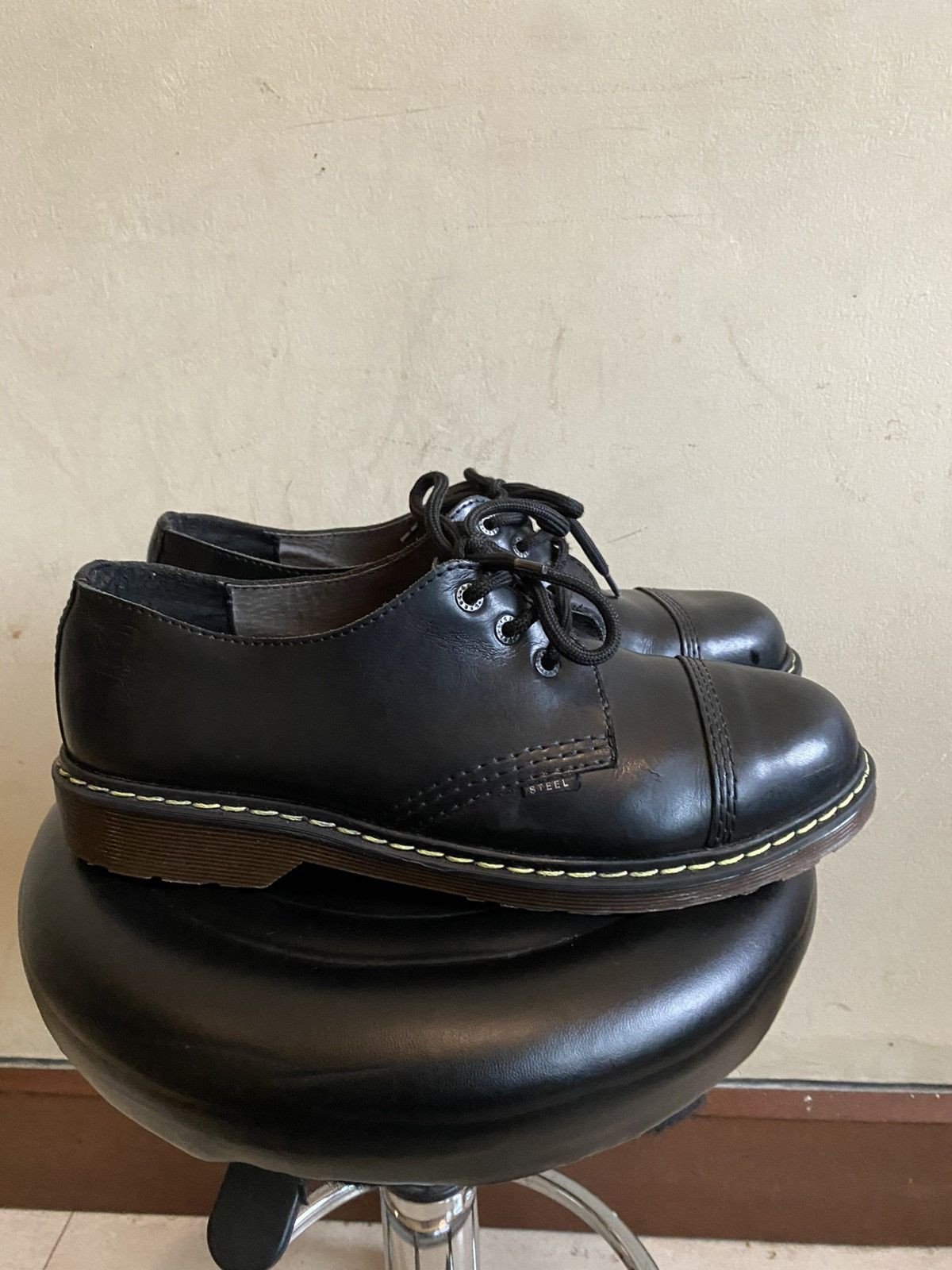 Vintage Steel English style low boots leather Size US 12 / EU 45 - 4 Thumbnail