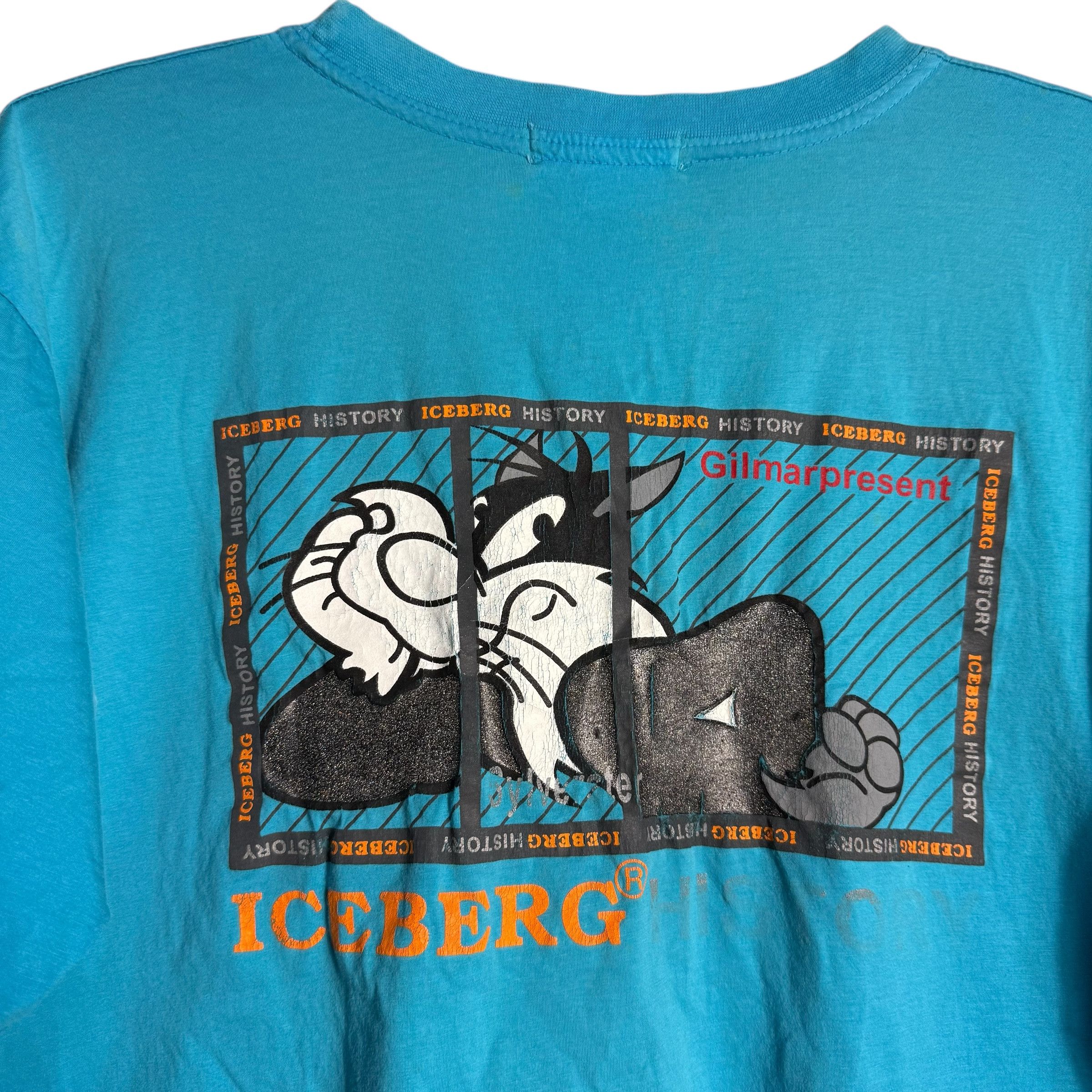Iceberg 🔥RARE🔥Vintage Icerberg x Sylvester Warner Bros OVP T-shirt Size US XL / EU 56 / 4 - 4 Thumbnail