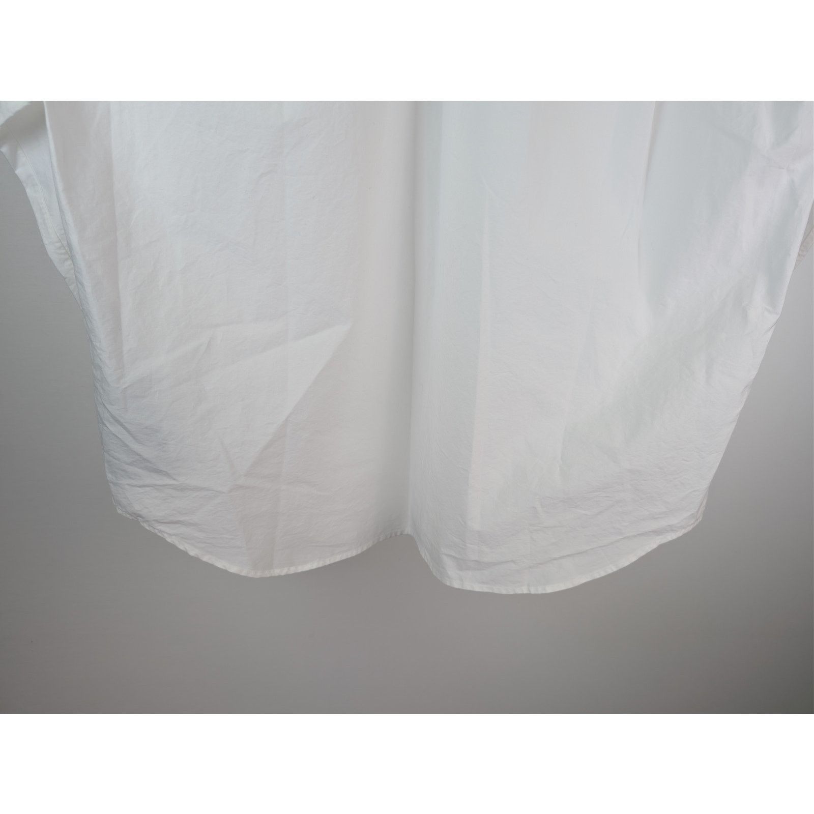 Balenciaga o1rshd1 Long-Sleeve Large Fit Cotton Poplin Shirt in White Size US XXL / EU 58 / 5 - 12 Thumbnail