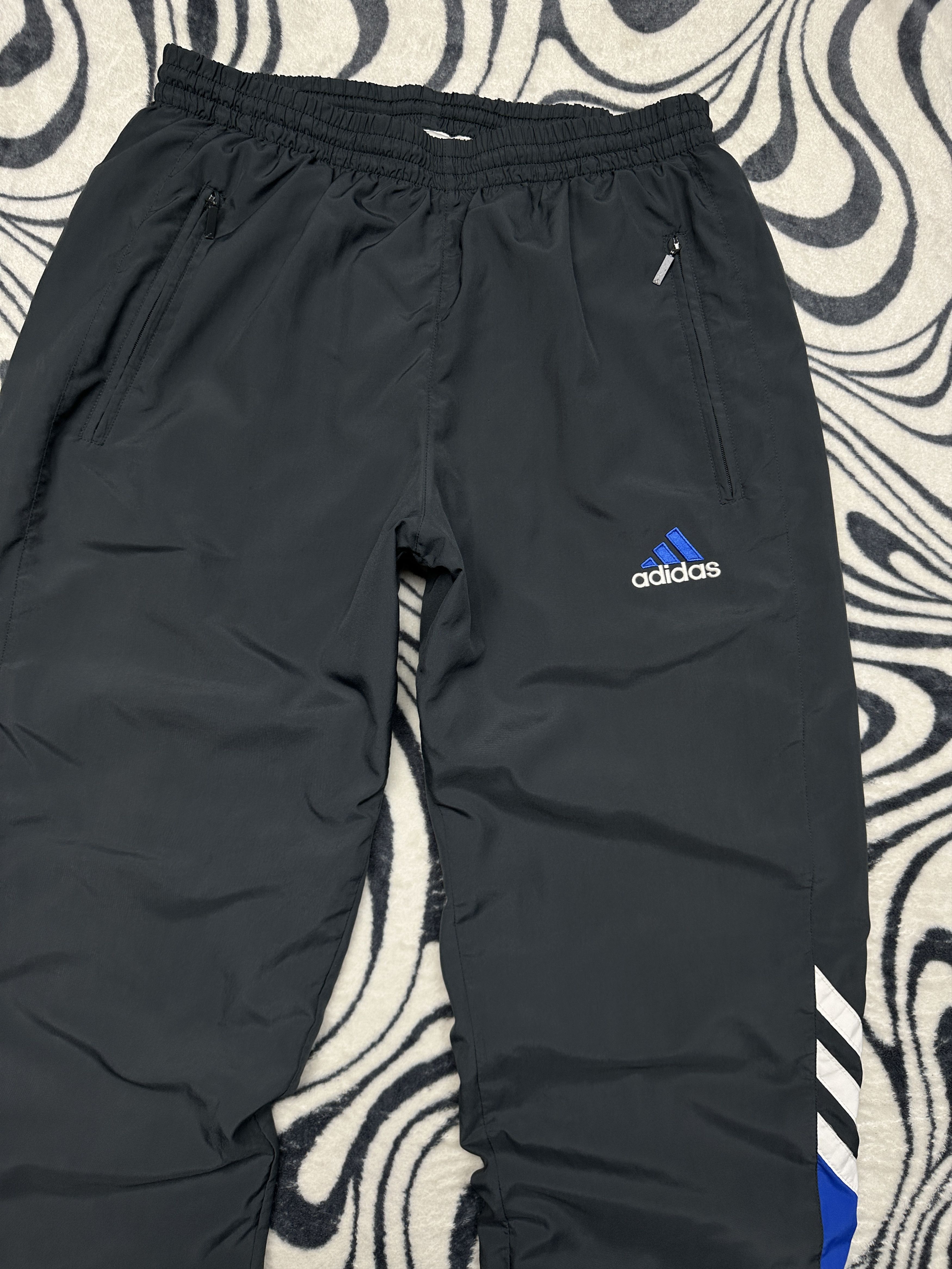 Adidas Adidas 90s Vintage Mens Nylon Baggy Track Pants Size US 32 / EU 48 - 2 Thumbnail