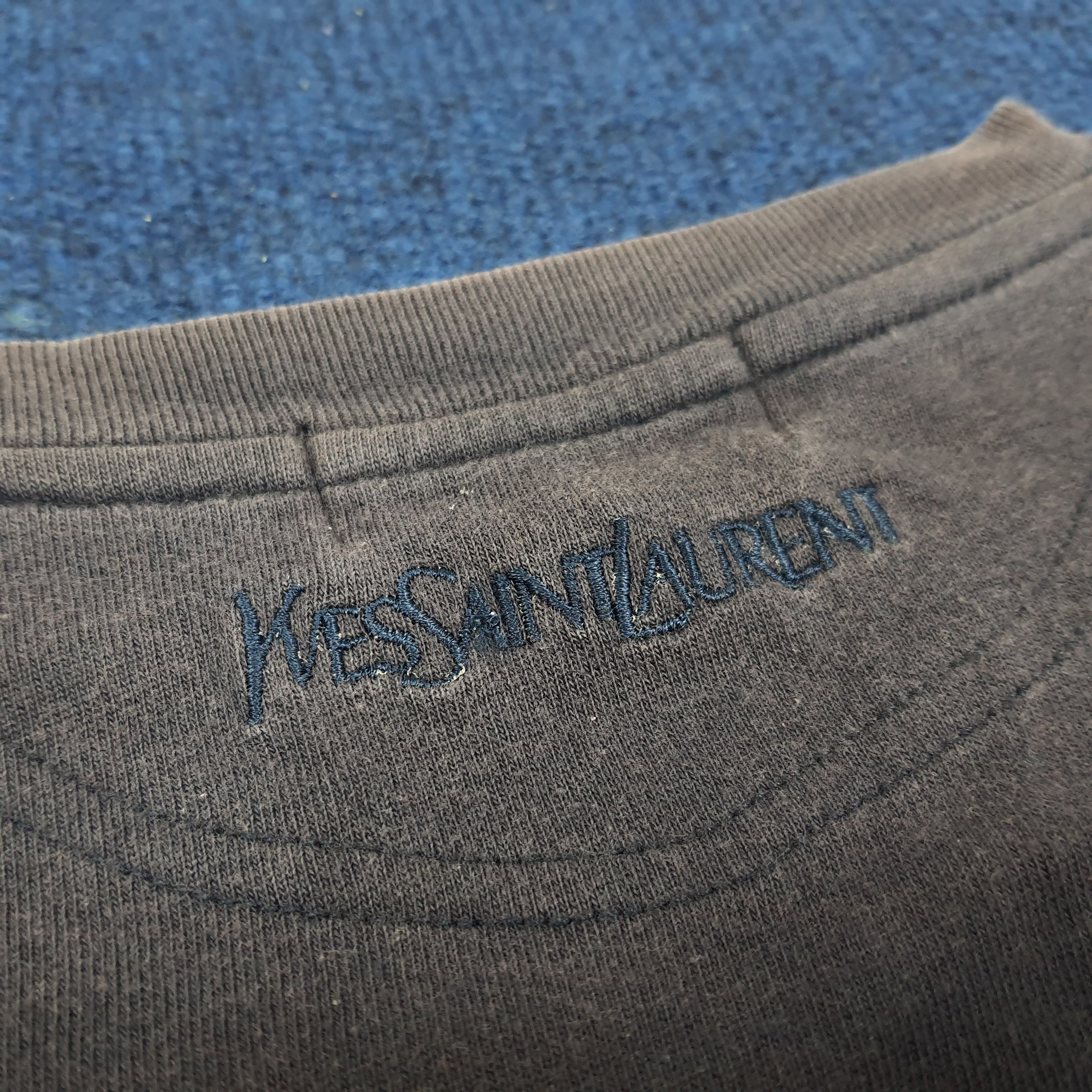 Vintage × Yves Saint Laurent Vintage Yves Saint Laurent Italian Designer Pocket Tshirt Size US L / EU 52-54 / 3 - 3 Thumbnail