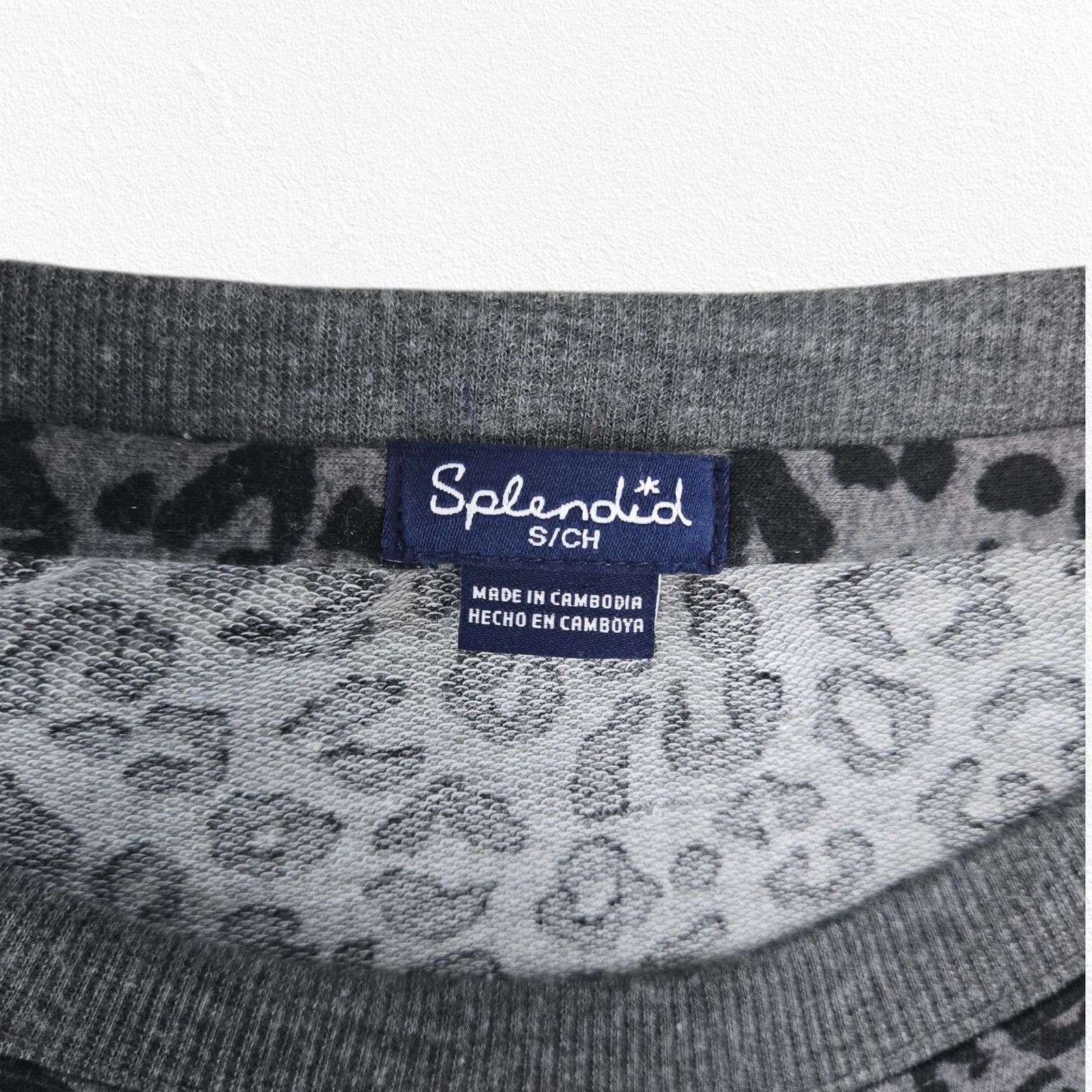 Splendid Splendid Leopard Print Gray Pullover Sweatshirt Size Small Size S / US 4 / IT 40 - 5 Thumbnail