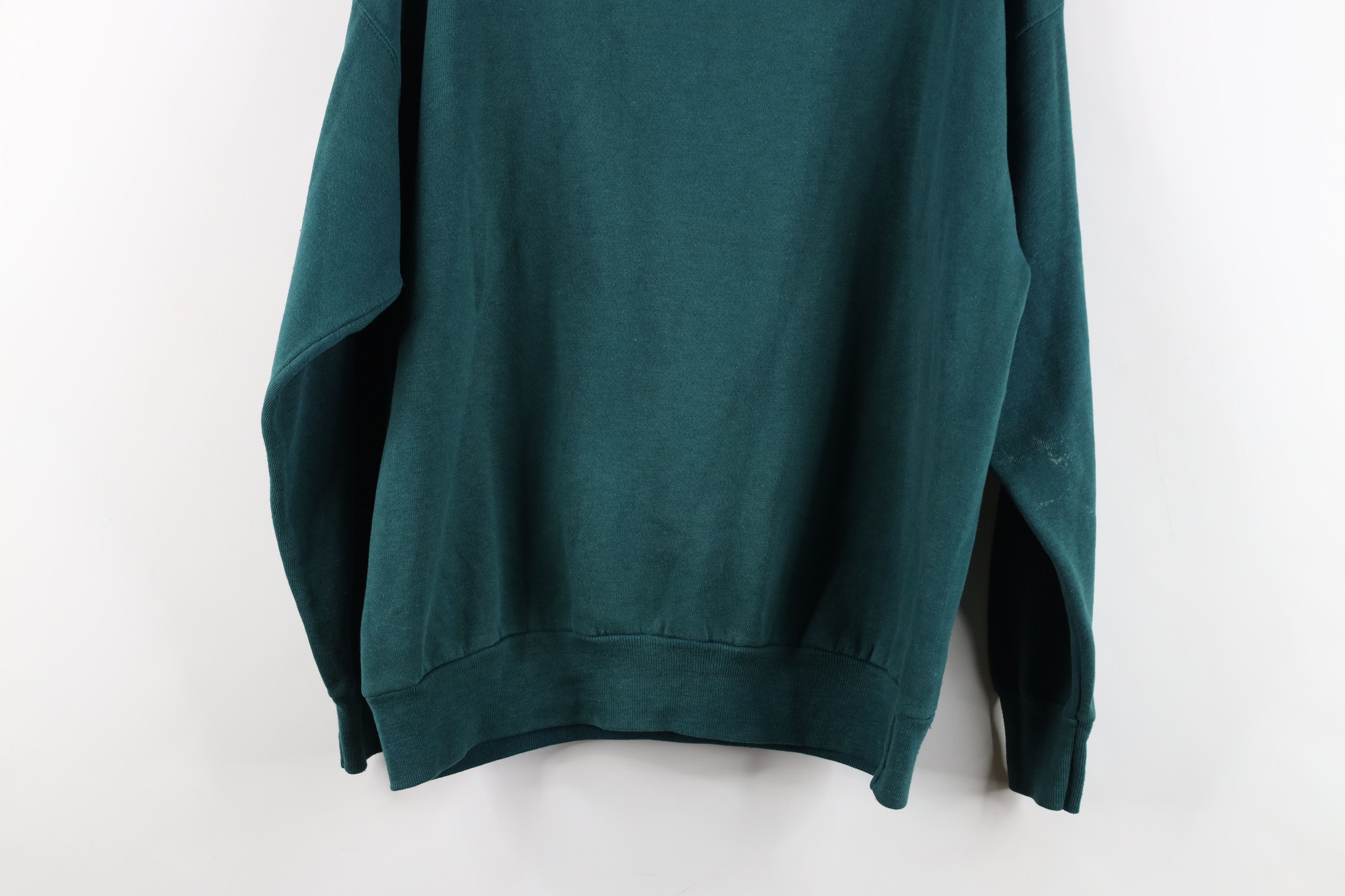 Vintage Vintage 90s Streetwear Peacock Flower Collared Sweatshirt Size L / US 10 / IT 46 - 16 Thumbnail