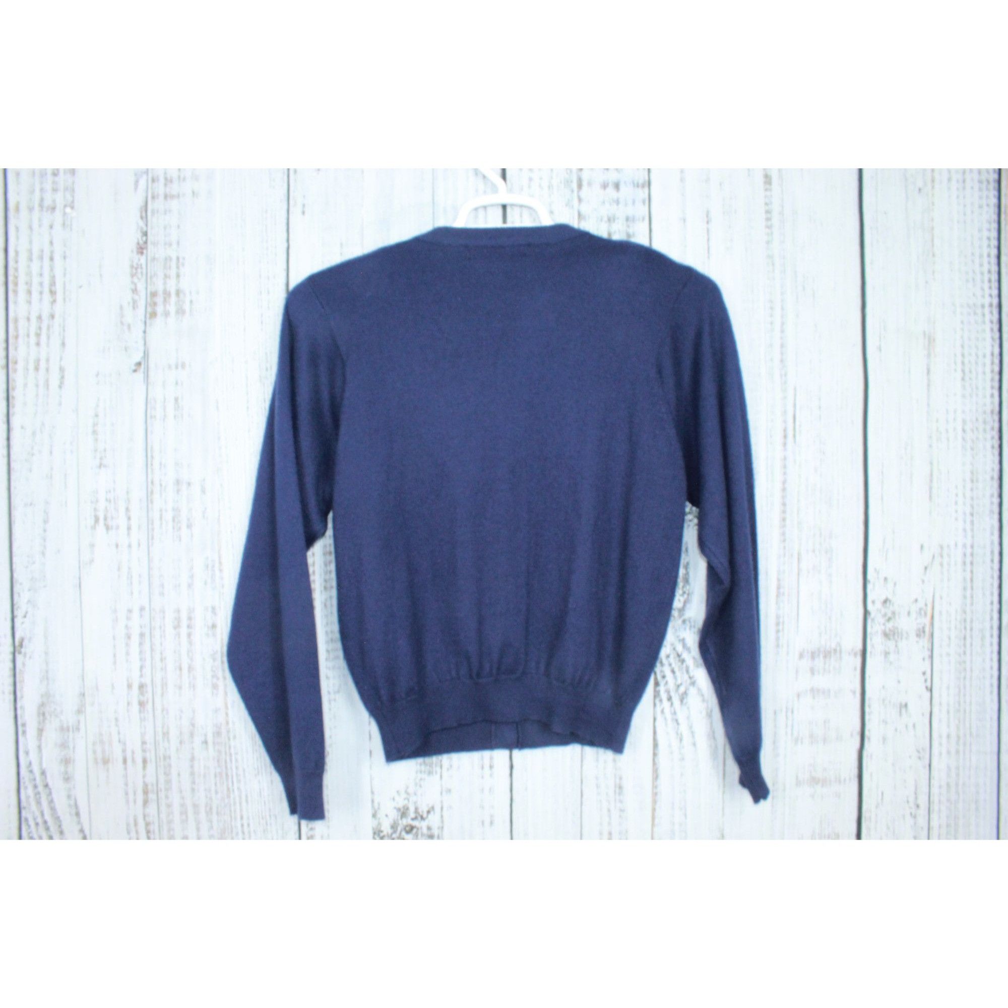 Other Kerri N Kelsy Women's Navy Blue Gold Button Acrylic Sweater Size S / US 4 / IT 40 - 6 Thumbnail