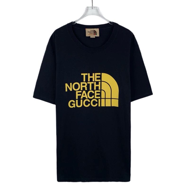 Gucci Gucci The North Face co-branded logo printed round-neck bla Size US XL / EU 56 / 4 - 1 Thumbnail