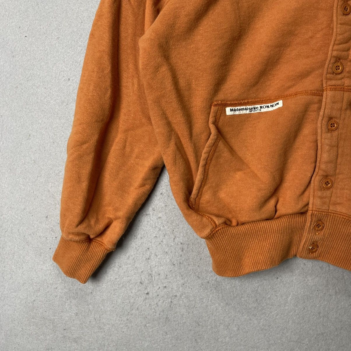 Mademoiselle Non Non Vintage Mademoiselle NON NON Sports Orange Button Cardigan Size M / US 6-8 / IT 42-44 - 7 Thumbnail