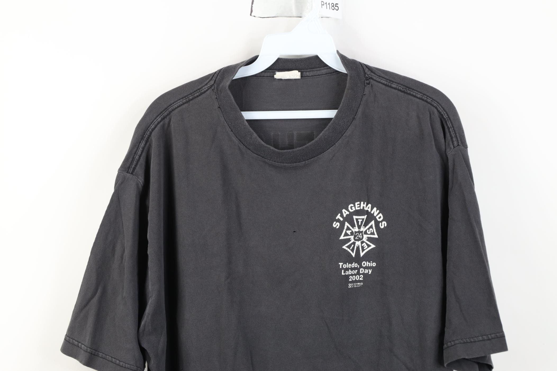 Vintage Vintage Y2K 2002 Local 24 IATSE Stagehands Toledo T-Shirt Size US XL / EU 56 / 4 - 2 Thumbnail