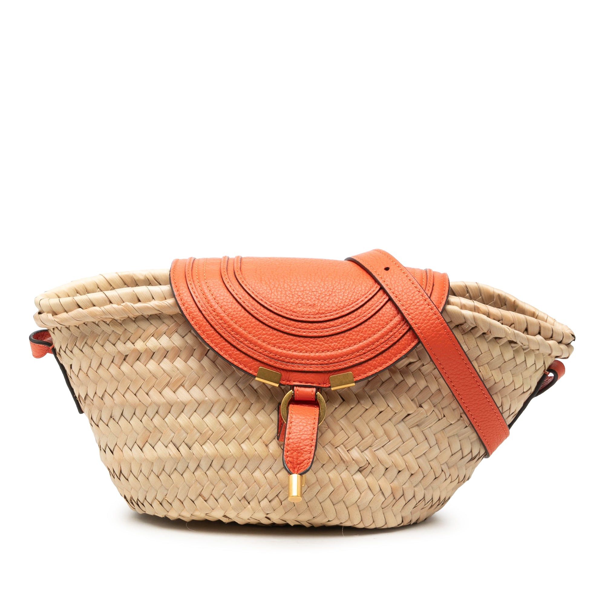 Chloe Raffia Marcie Basket Crossbody Size ONE SIZE - 1 Thumbnail