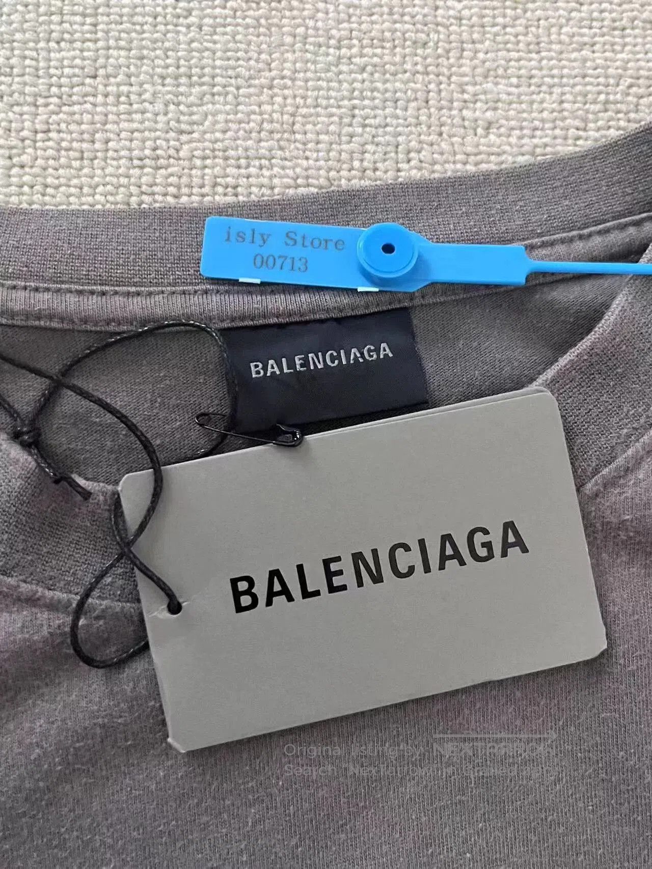 Balenciaga Balenciaga Solid Logo Crew Neck Short Sleeve T-Shirt. Size US XL / EU 56 / 4 - 4 Thumbnail