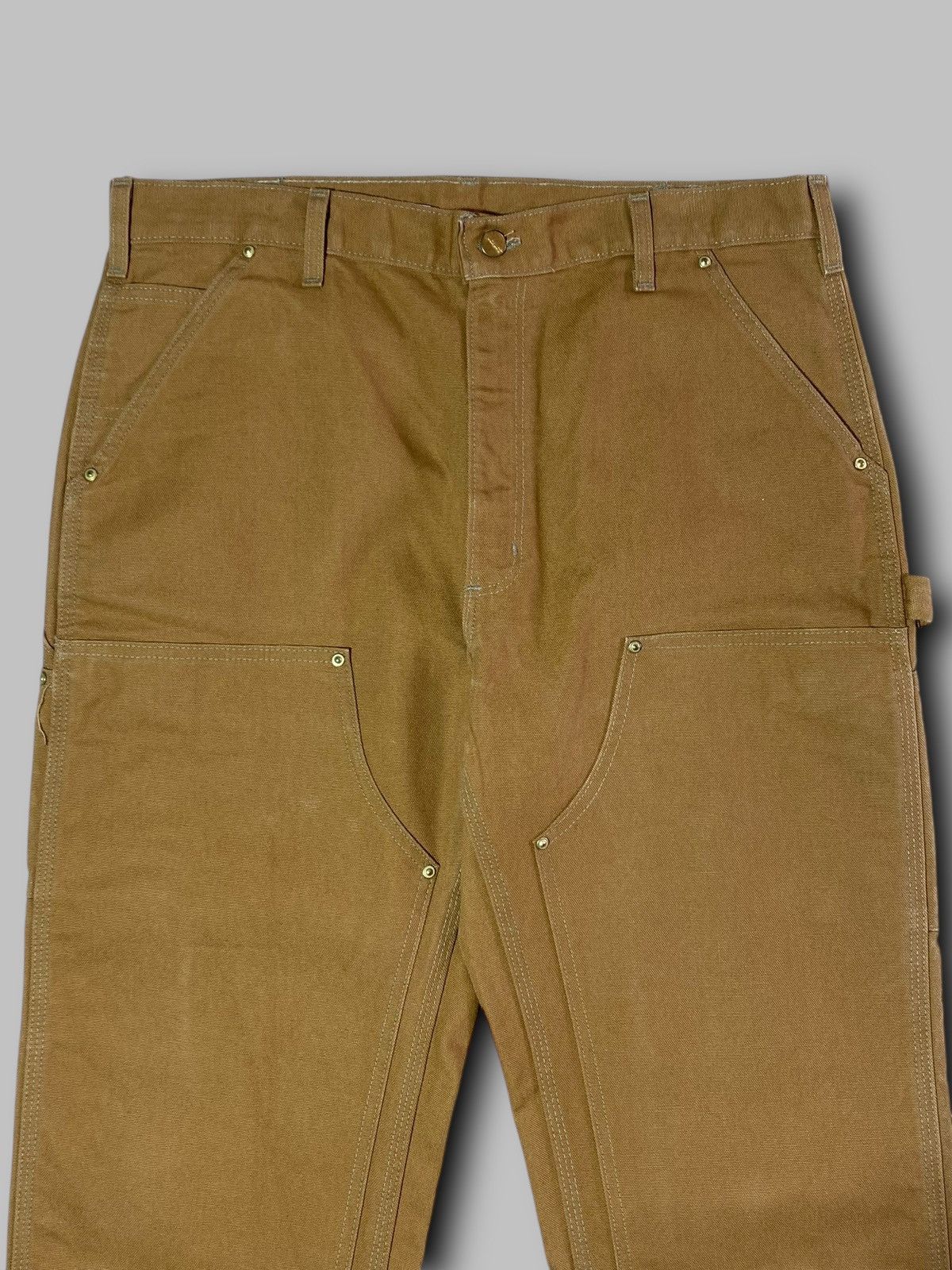 Carhartt Vintage Carhartt Double Knee Work Pants Brown B01 BRN Size US 36 / EU 52 - 9 Thumbnail