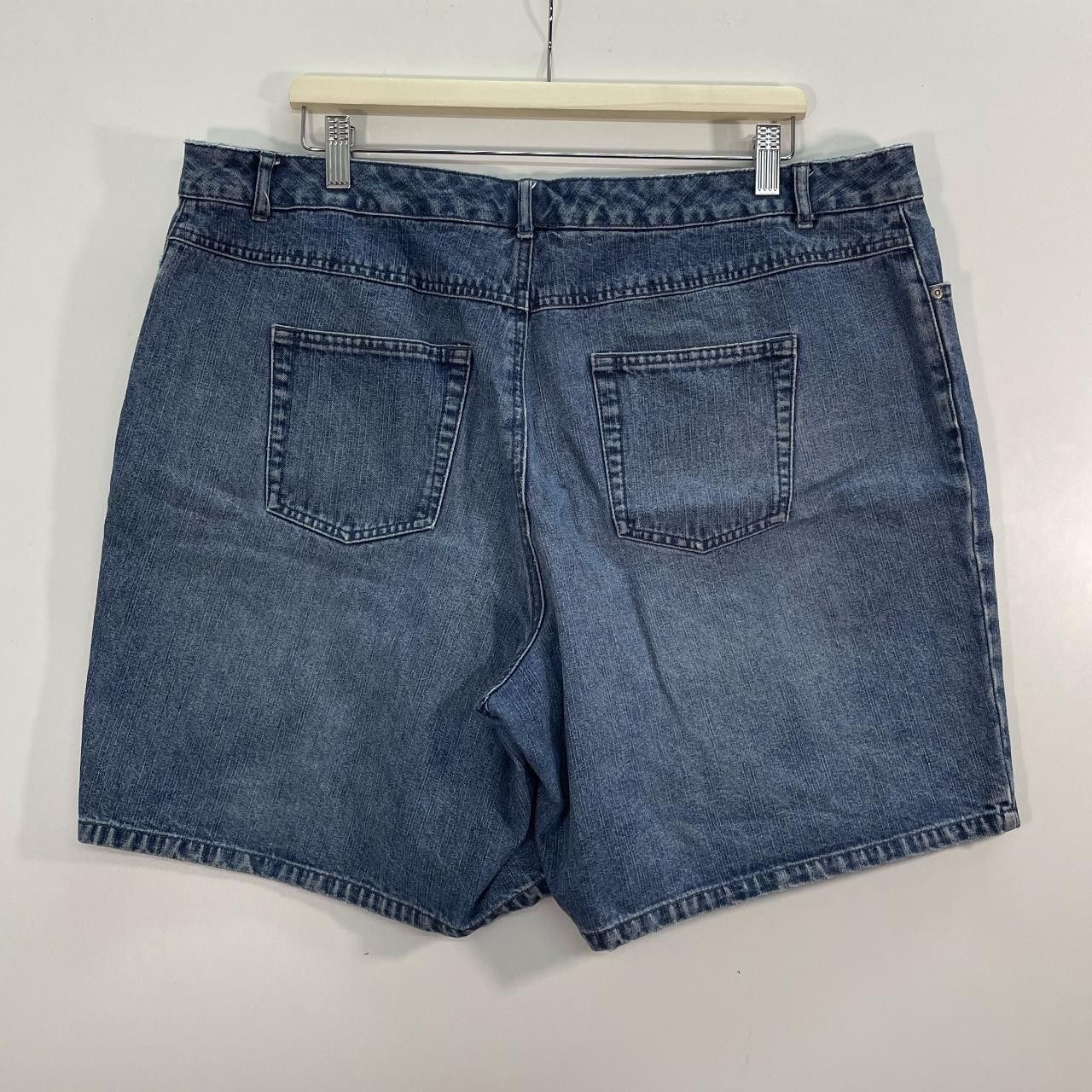 Vintage Contrast Jeans Denim Shorts Size US 40 / EU 56 - 2 Thumbnail