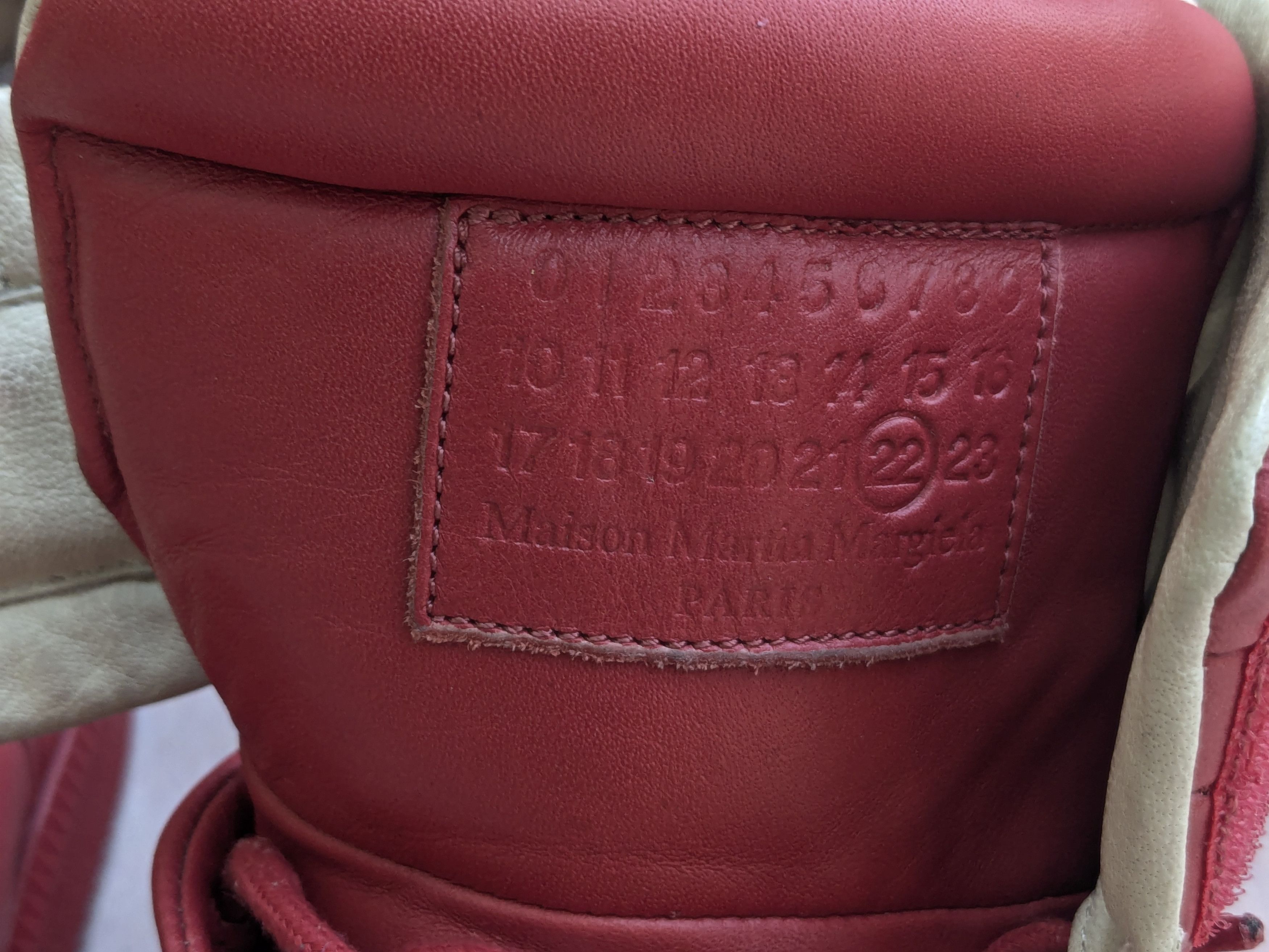 Maison Margiela Maison Margiela Future Red High Tops 9 42 Leather Size US 9 / EU 42 - 3 Thumbnail