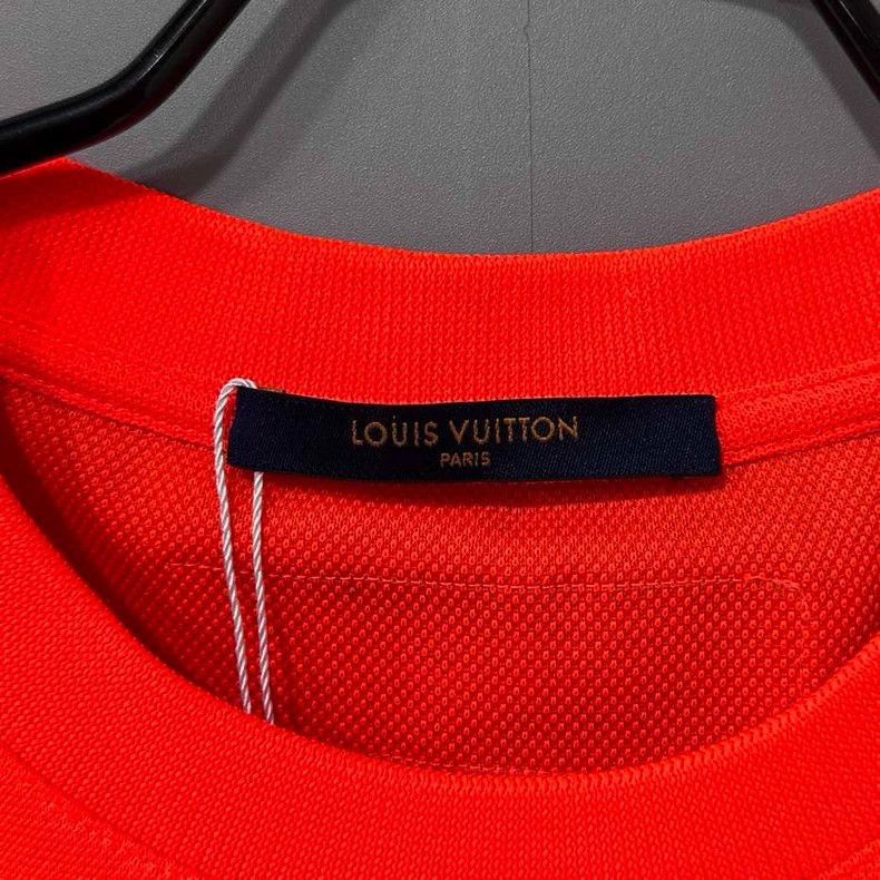 Louis Vuitton Orange Floral Logo Short Sleeve T -2505 Size S / US 4 / IT 40 - 6 Thumbnail