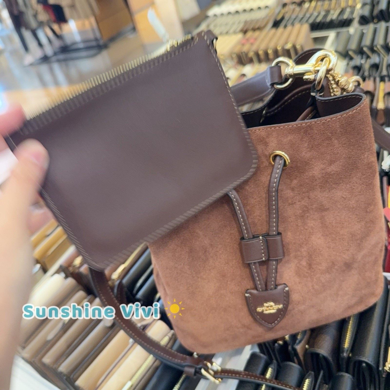 Coach NWT COACH Rowan Bucket Bag Shoulder Bag Vintage Brown CCC78 Size ONE SIZE - 5 Thumbnail