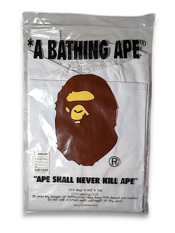 Bape White BAPE Rhinestone College T-Shirt | Size S Size US S / EU 44-46 / 1 - 5 Thumbnail