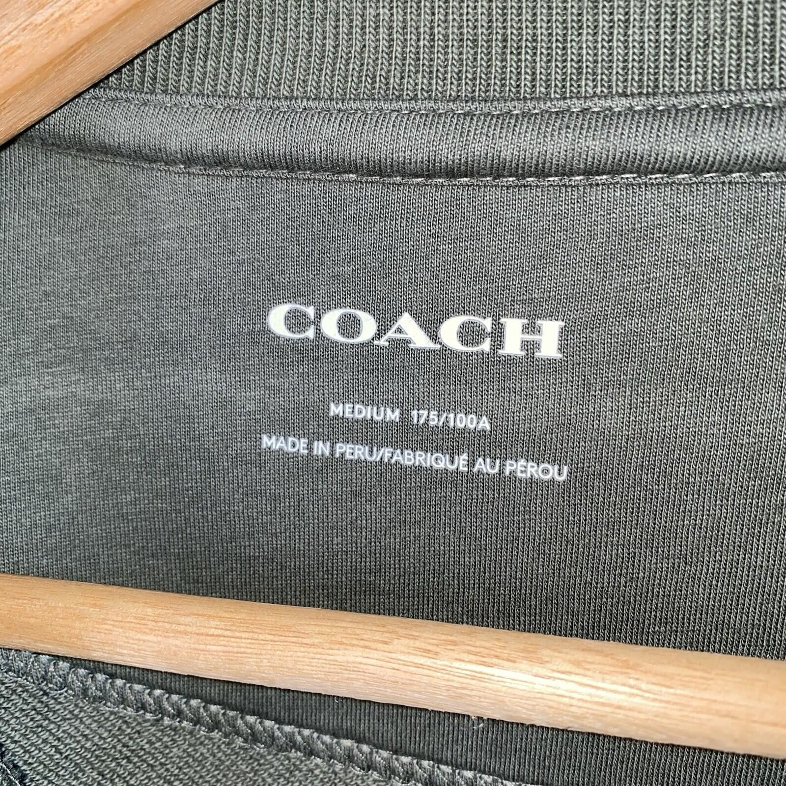Coach Authentic Coach Est 1941 Graphic Print Sweatshirt M Olive Size US M / EU 48-50 / 2 - 3 Thumbnail