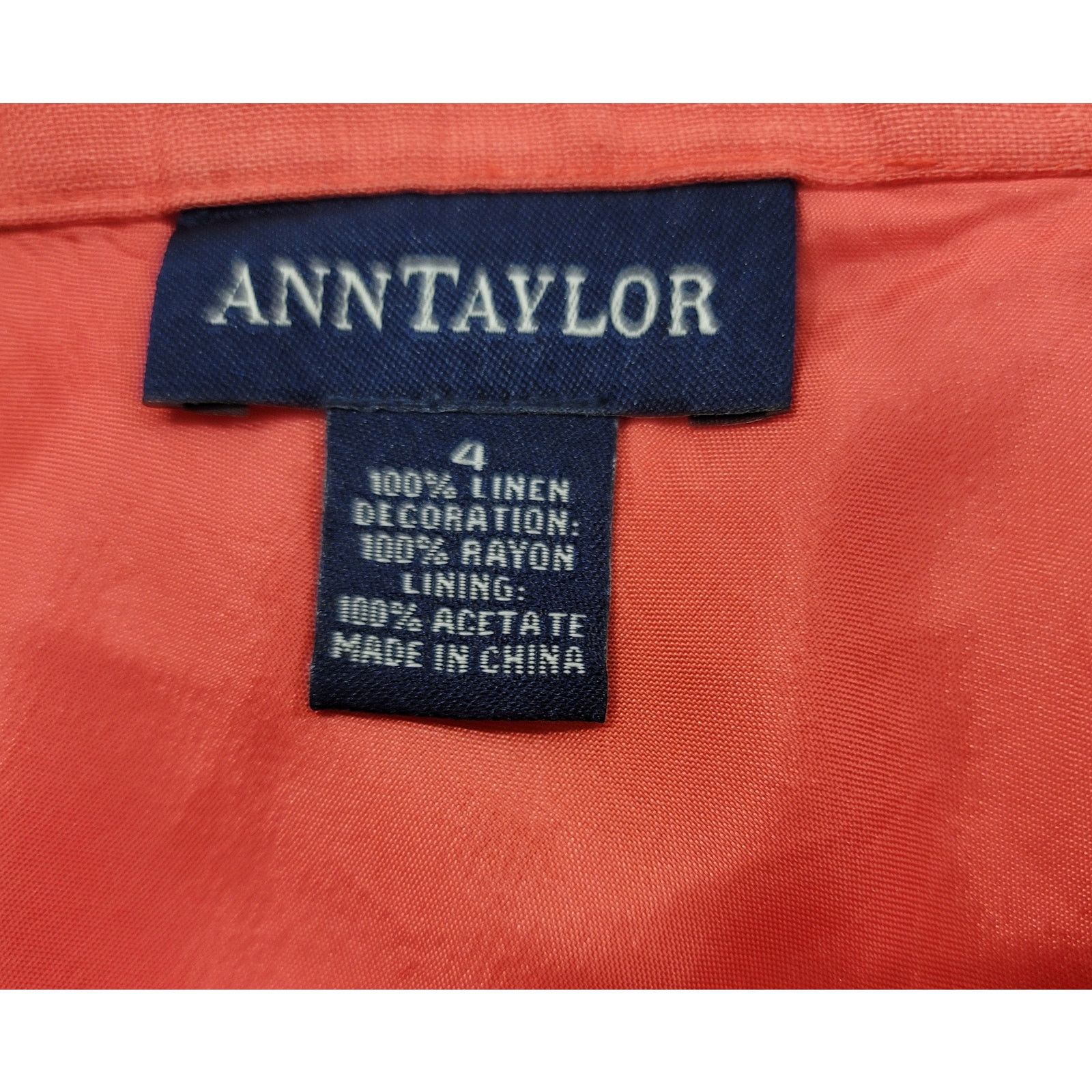 Ann Taylor Ann Taylor Burnt Orange Embroidered Skirt 4 Flowy Lined Size 27" / US 4 / IT 40 - 4 Thumbnail