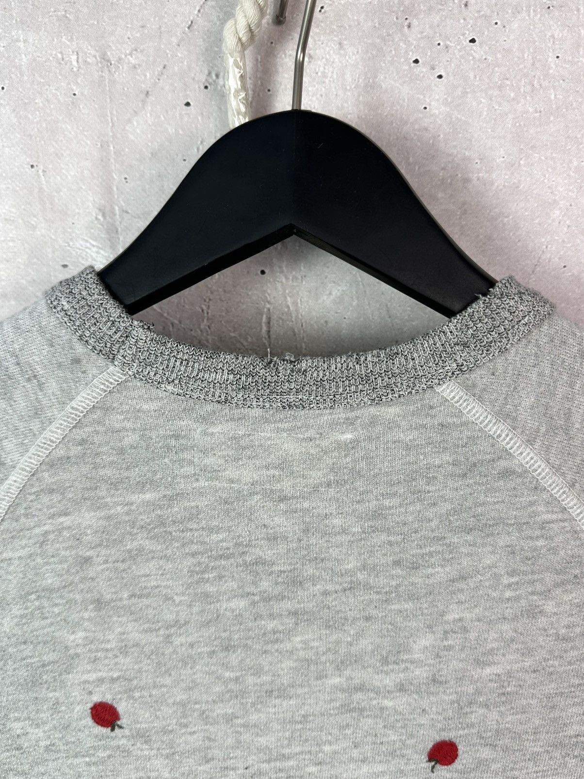THE GREAT The Great Made in USA Apple Collage Crew Neck Grey Sweater Size M / US 6-8 / IT 42-44 - 11 Thumbnail