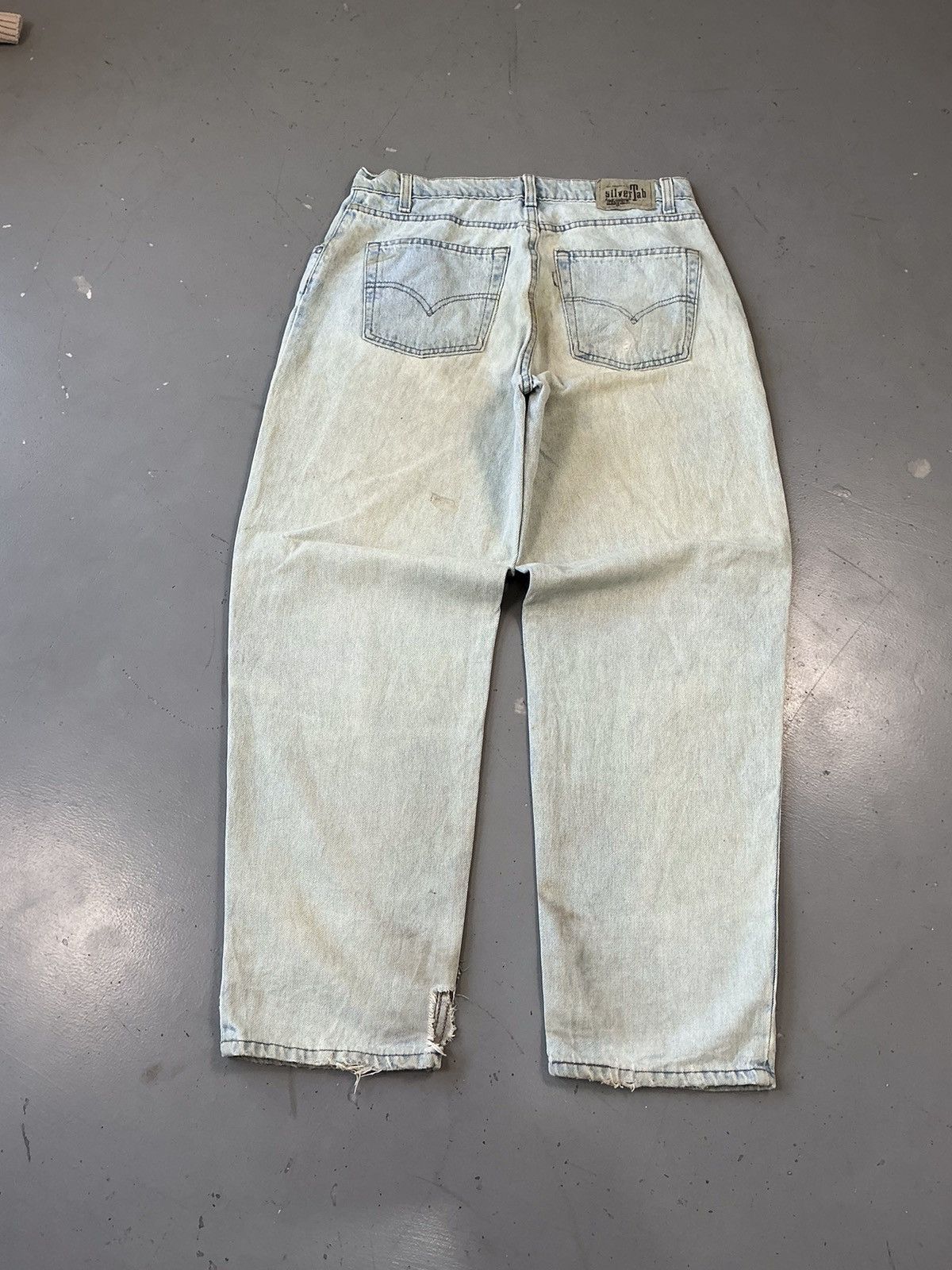 Levi's × Vintage Vintage Levi’s silver tab baggy fit denim Size US 34 / EU 50 - 6 Thumbnail