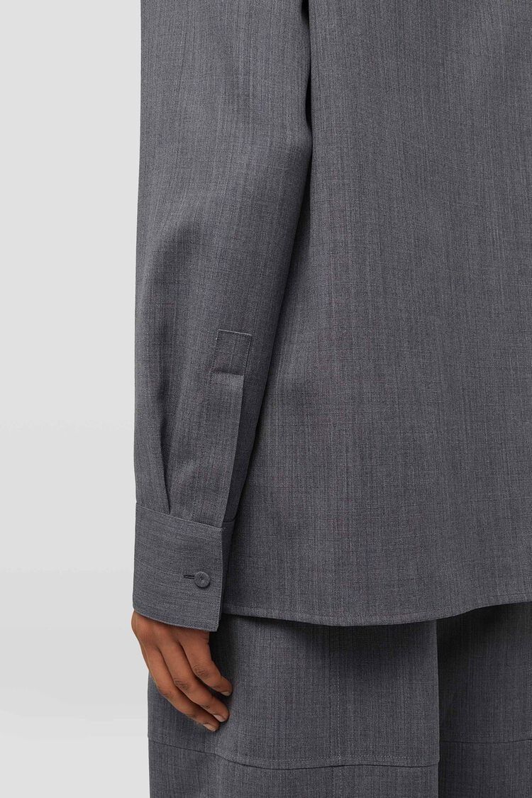 Jil Sander o1w1db11025 Shirt in Grey Size US L / EU 52-54 / 3 - 5 Thumbnail