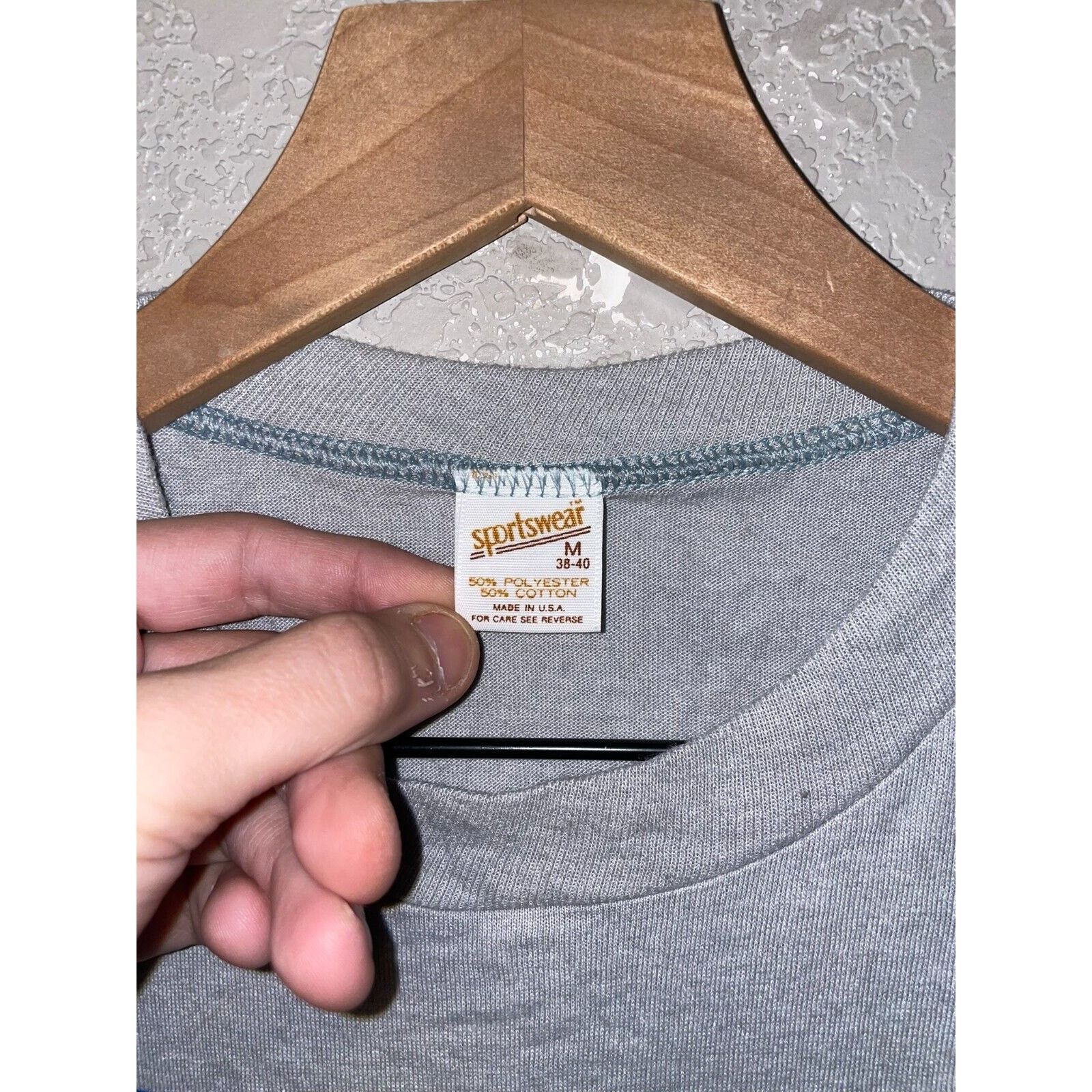 Vintage Vintage First Bank Shirt Gray 70s 80s USA Made Tee M Medium Size US M / EU 48-50 / 2 - 7 Thumbnail