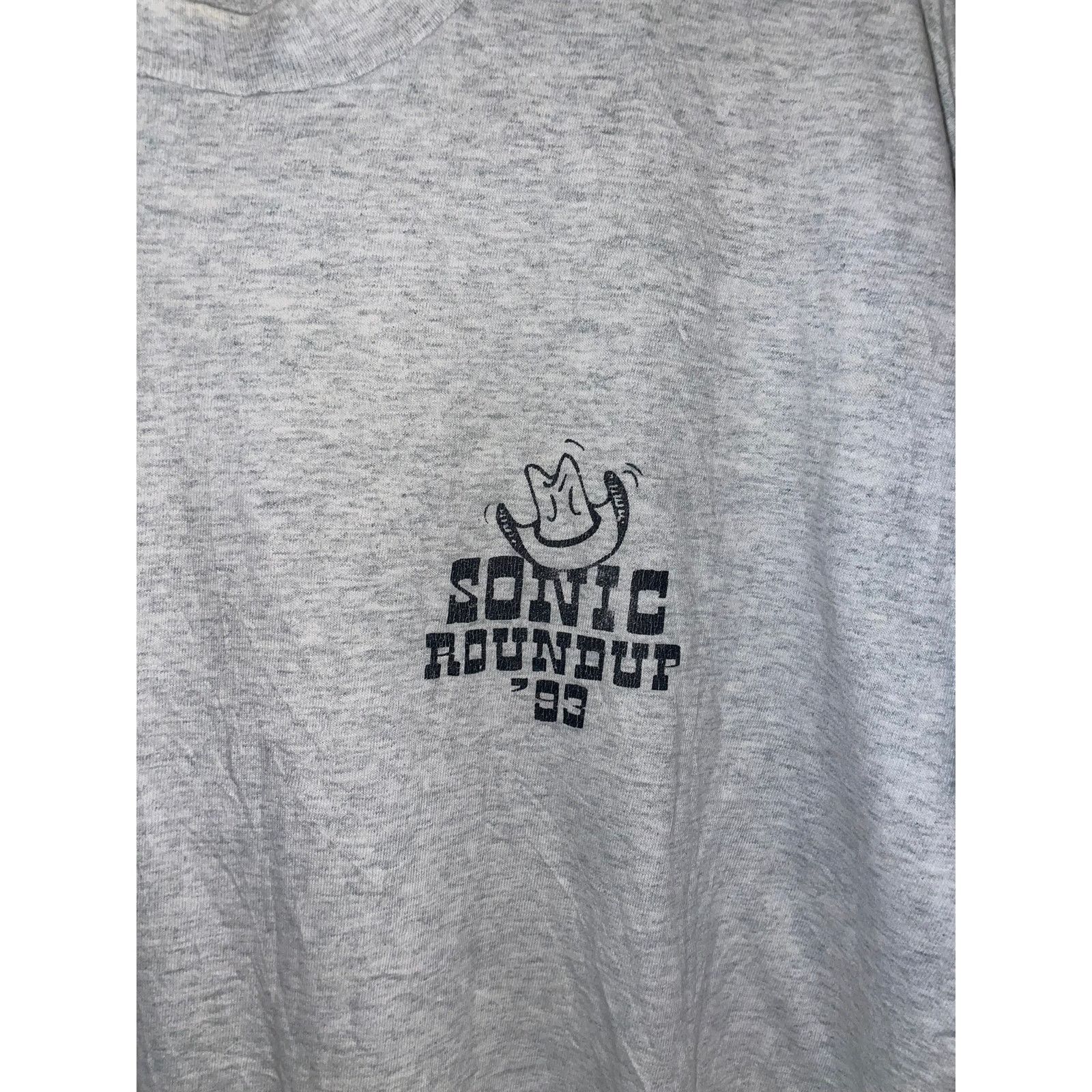 Fruit Of The Loom 1993 Sonic Roundup Round Up Fast Food Promo Shirt VTG 90s XL Size US XL / EU 56 / 4 - 3 Thumbnail