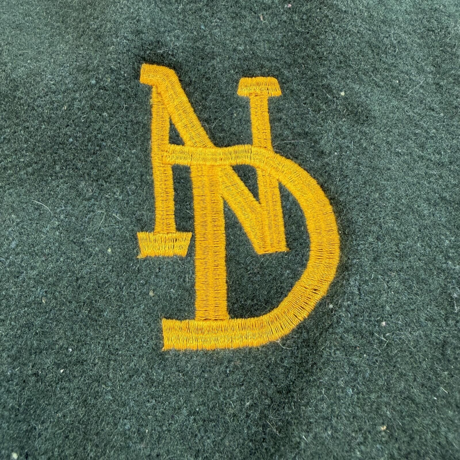 Other Vintage Notre Dame Varsity Jacket Green Wool Leather XXL Size US XXL / EU 58 / 5 - 8 Thumbnail