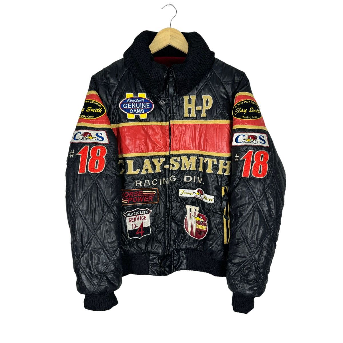 Other 🔥CLAY SMITH RACING CREW MOONEYES PUFFER JACKET Size US L / EU 52-54 / 3 - 1 Thumbnail