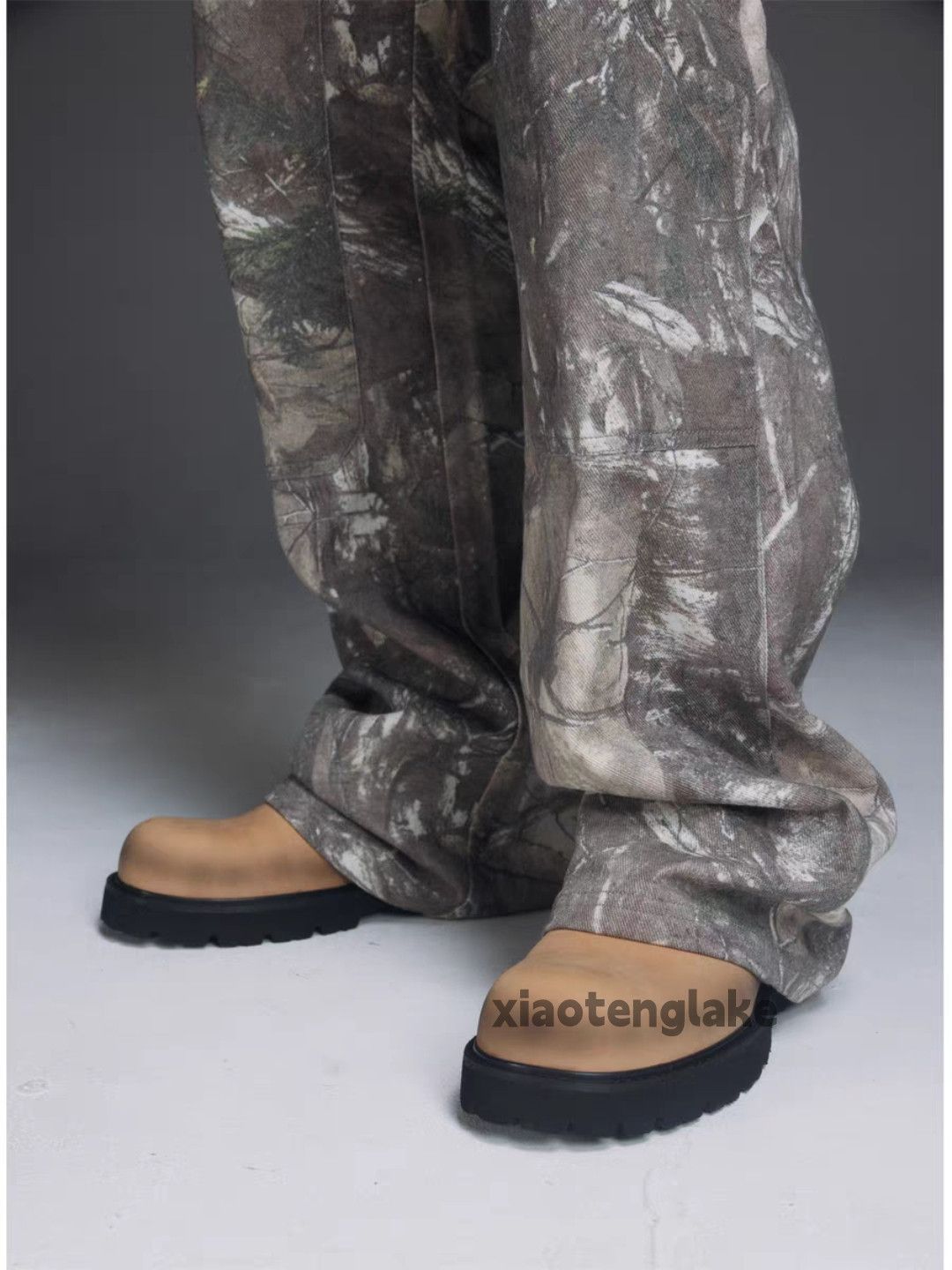 Designer × Japanese Brand × Vintage Washed faded loose baggy real tree pattern cargo pants Size US 36 / EU 52 - 6 Thumbnail