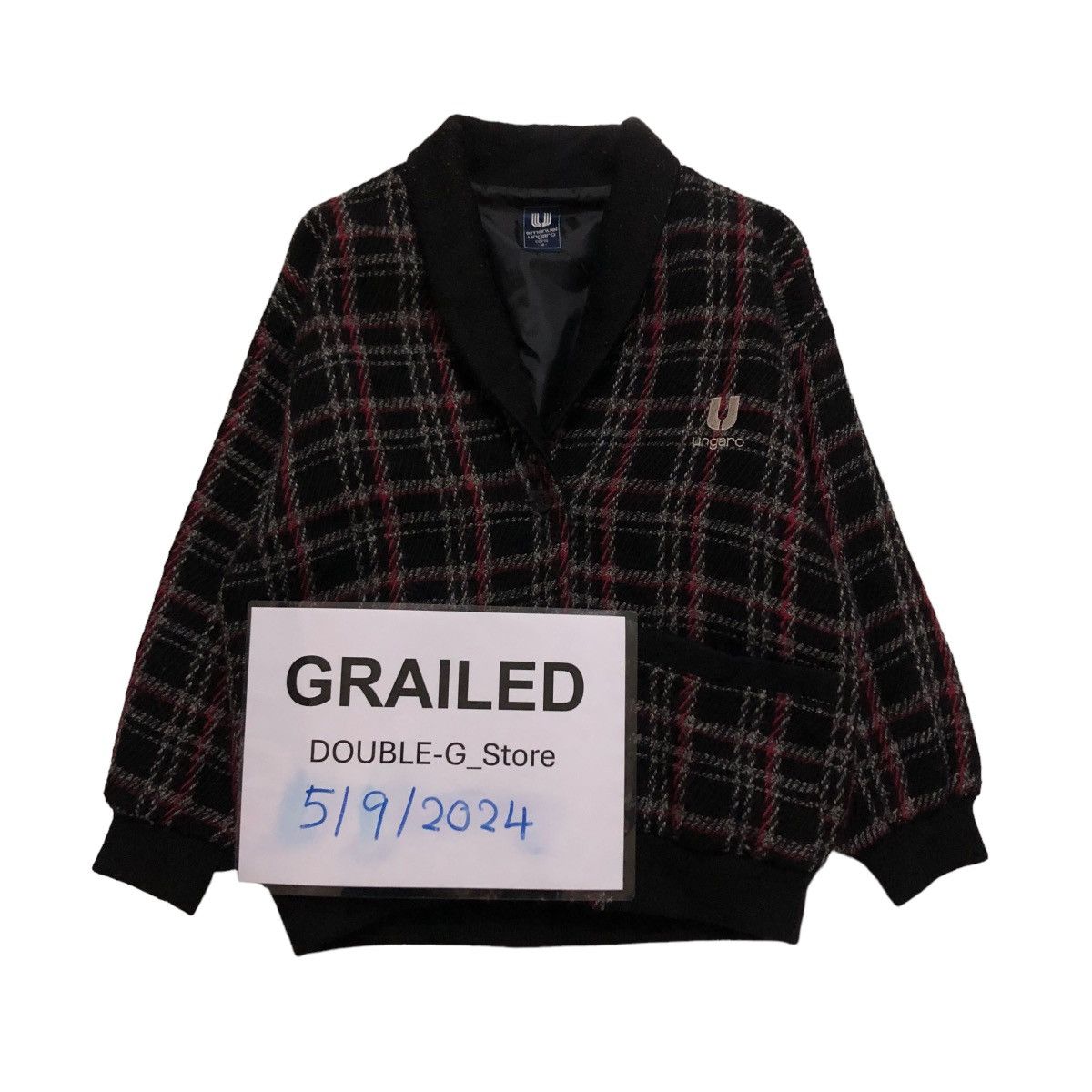 Japanese Brand × Vintage 📌VINTAGE WOOL CARDIGAN JACKET EMANUEL UNGARO ISSEY MIYAKE Size US M / EU 48-50 / 2 - 1 Thumbnail