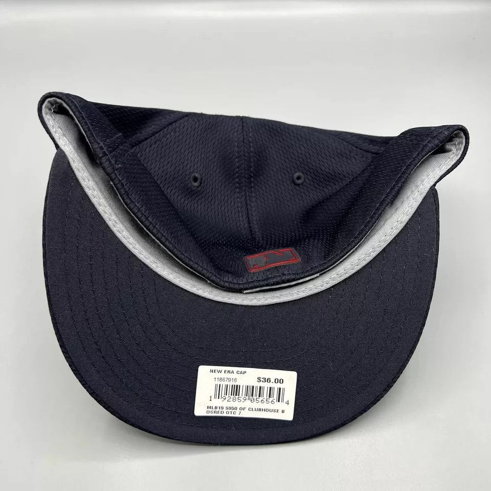 New Era Boston Red Sox Hat Men 7 59Fifty New Era Fitted Cap New Size ONE SIZE - 4 Thumbnail