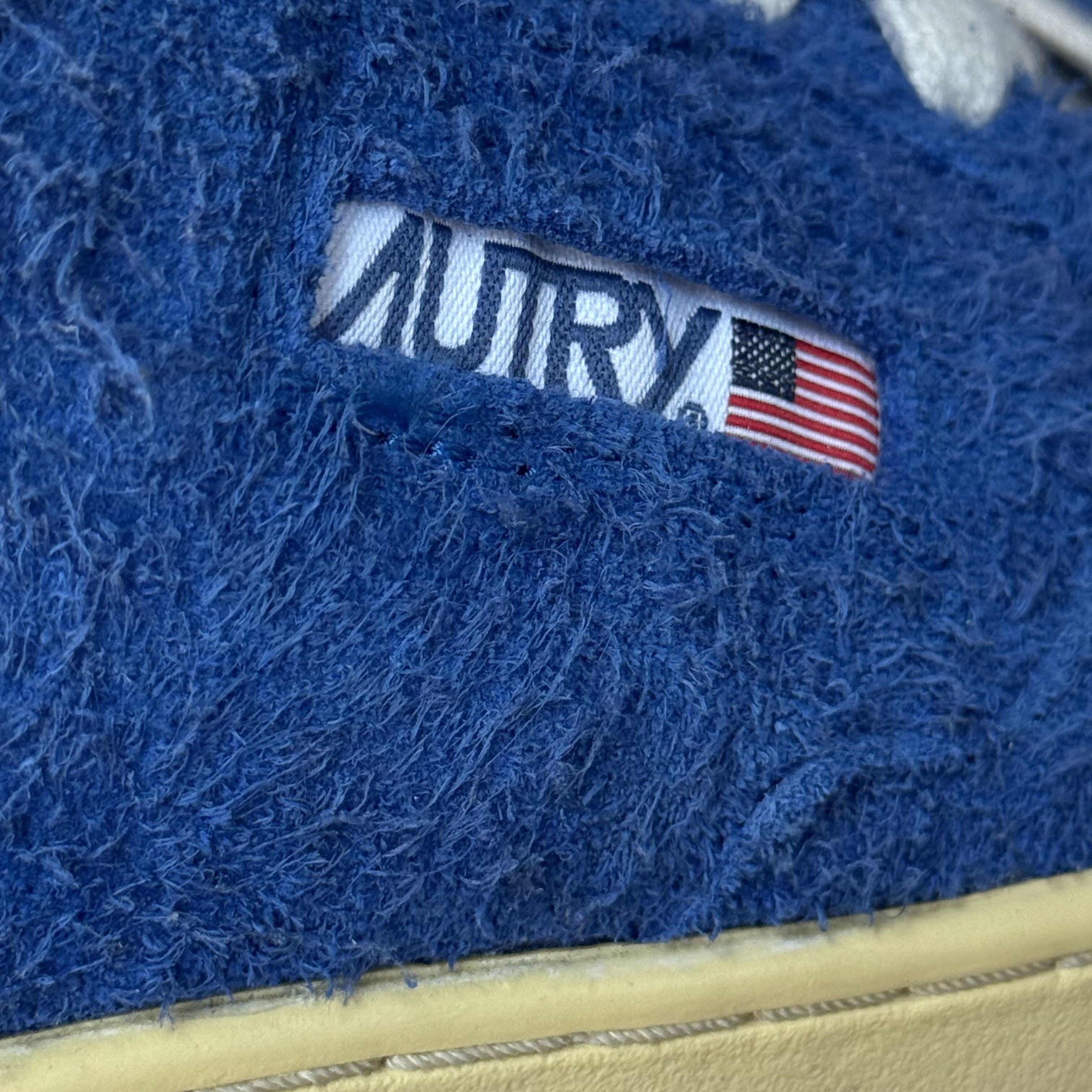 AUTRY Autry medalist leather-trimmed textured suede sneakers Size US 9 / EU 42 - 7 Thumbnail