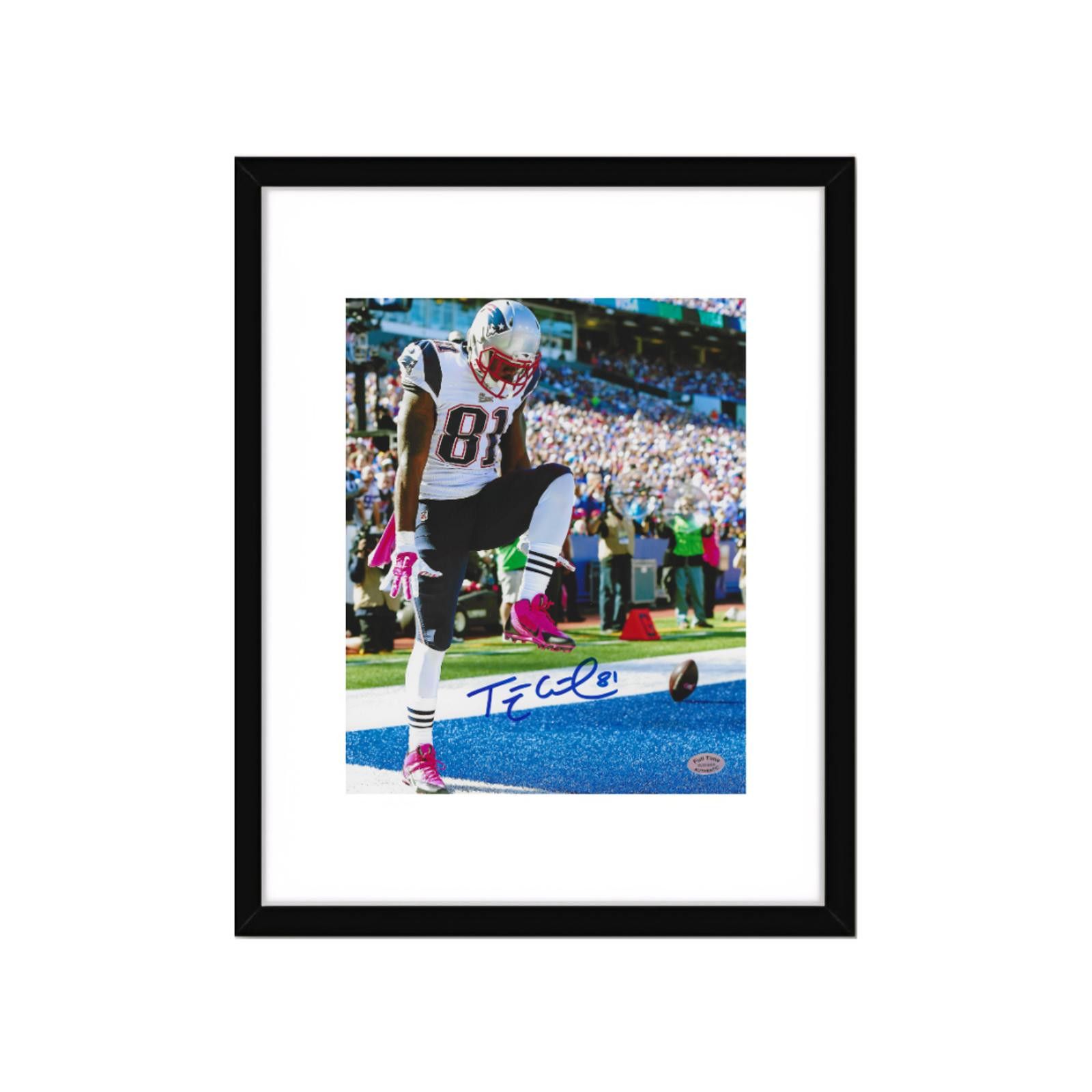 Other Tim Wright Patriots Autographed 8x10 Photo With COA W/Frame Size ONE SIZE - 2 Thumbnail