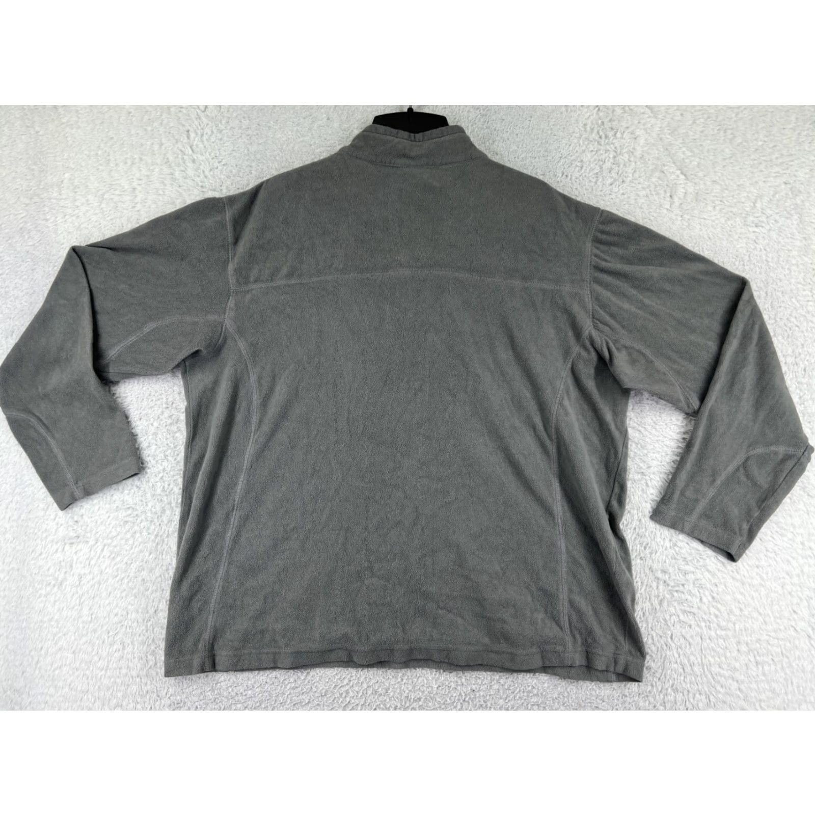 Vintage Columbia Mens Sweater 1/4 Zip Long Sleeve Gray Polyester Fleece Size US XL / EU 56 / 4 - 2 Thumbnail