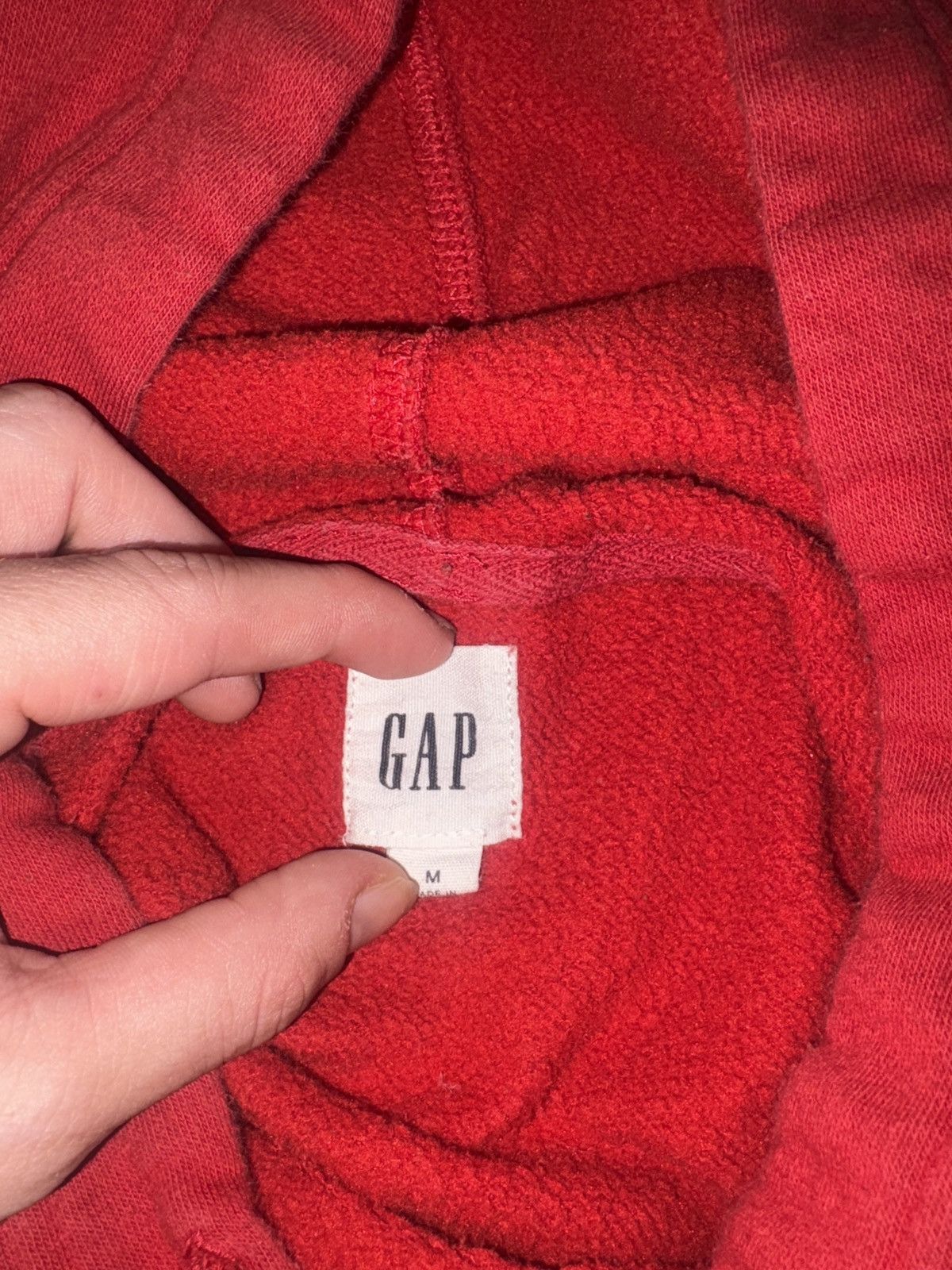 Gap Gap spellout hoodie red/red Size US M / EU 48-50 / 2 - 3 Thumbnail
