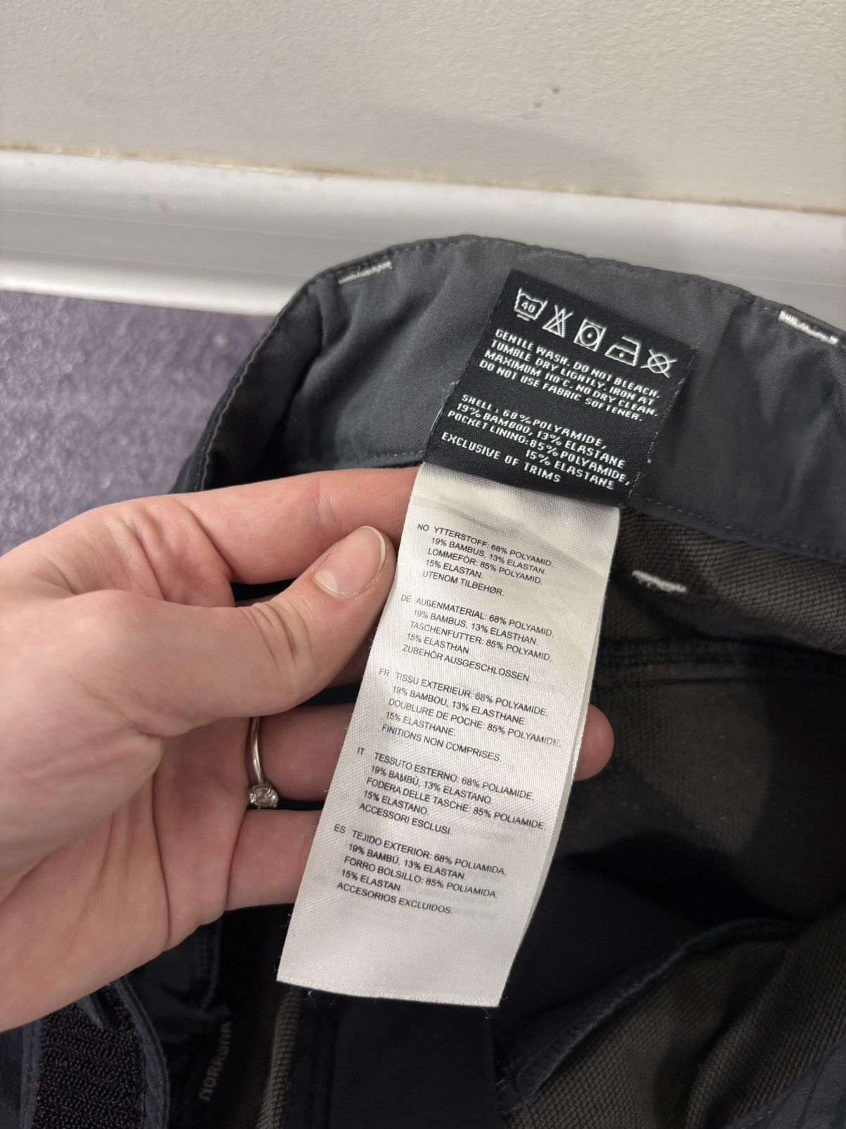 Norrona Norrona Falketind Flex1 Women’s Black Outdoor Pants Trousers Size 30" / US 8 / IT 44 - 10 Thumbnail