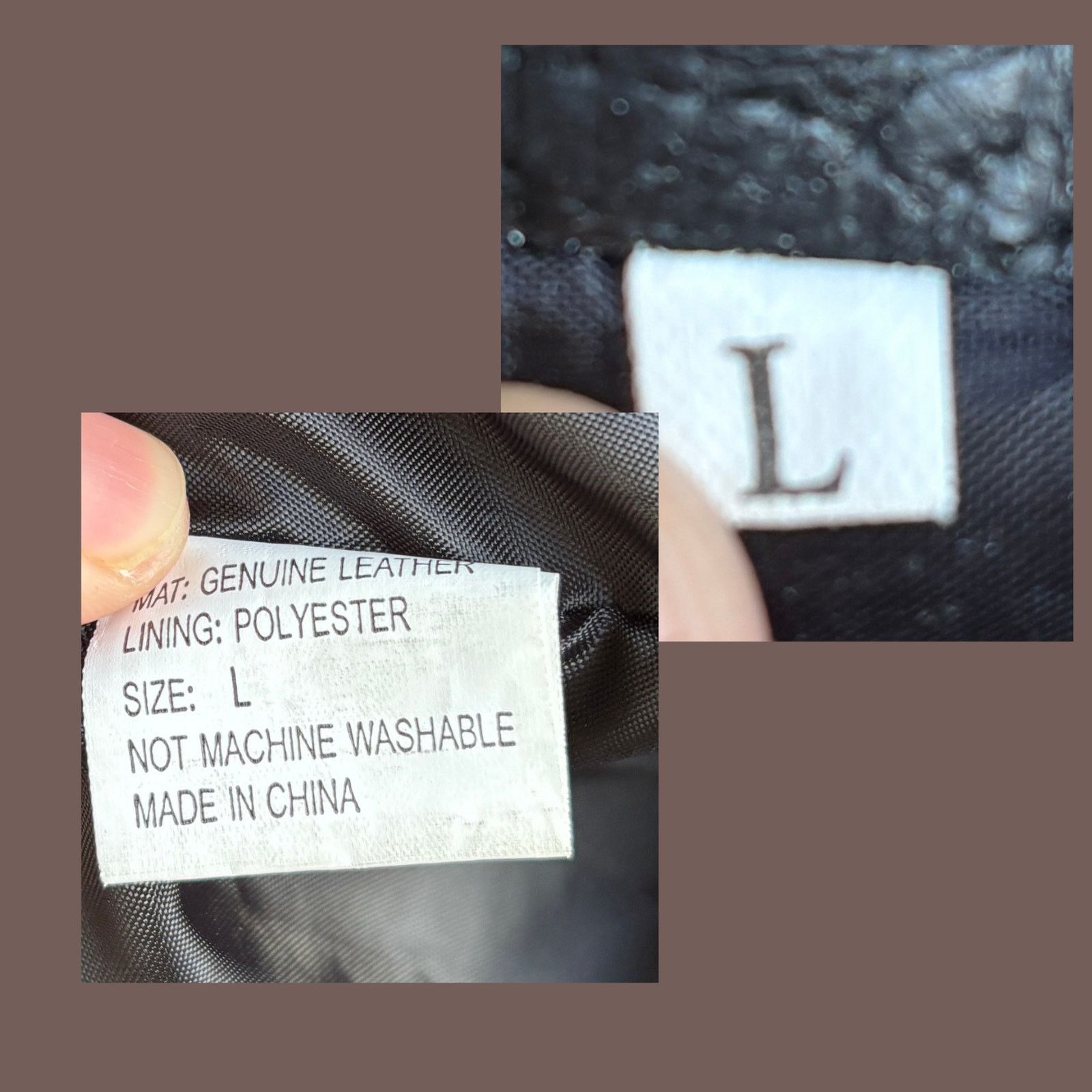 Vintage VTG Leather Jacket | Black Button Front | Minimal 90s Size US L / EU 52-54 / 3 - 4 Thumbnail