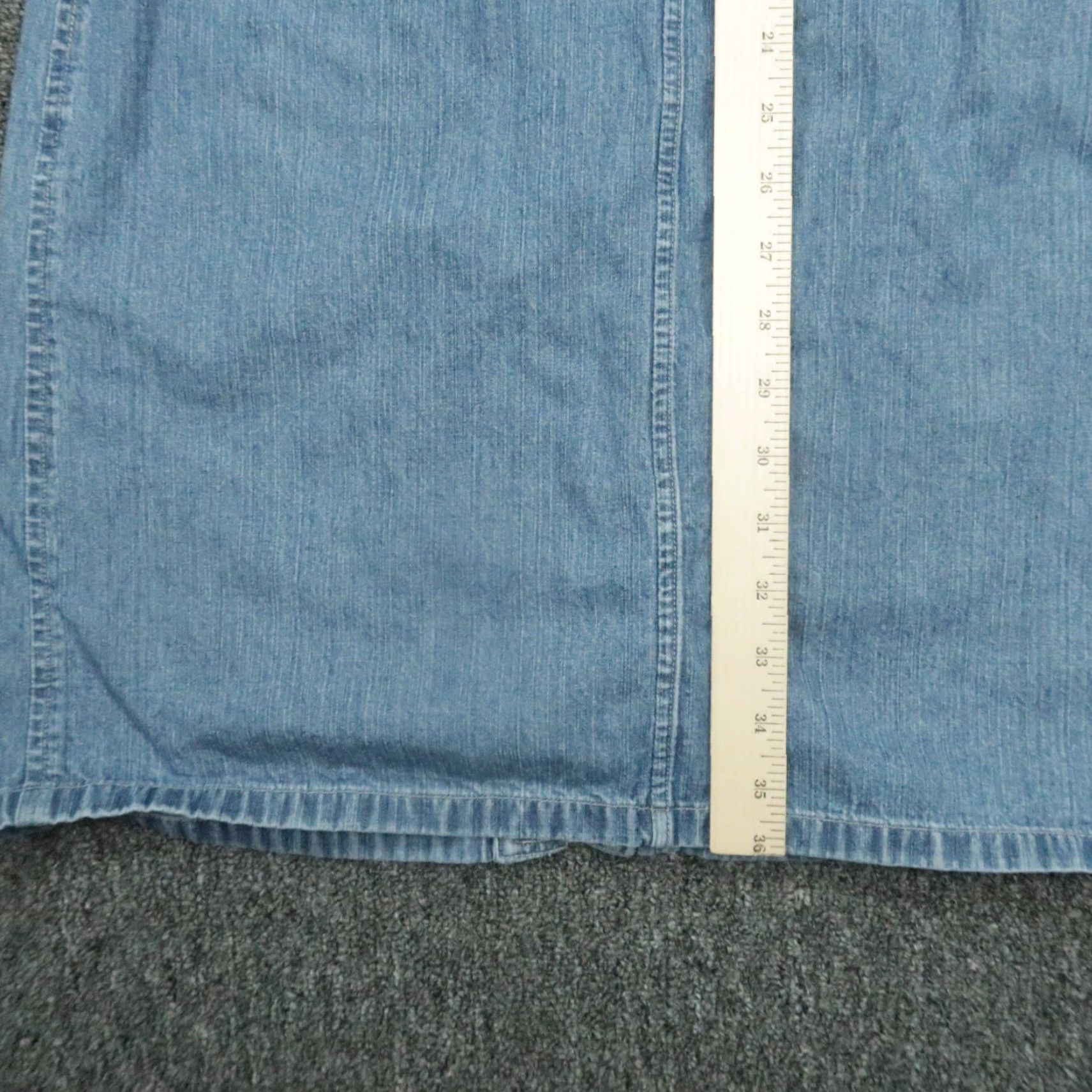 Ralph Lauren VINTAGE Polo Jeans Ralph Lauren Shirt Dress Womens 4 Blue Denim Button Long Sleeve Size S / US 4 / IT 40 - 7 Thumbnail