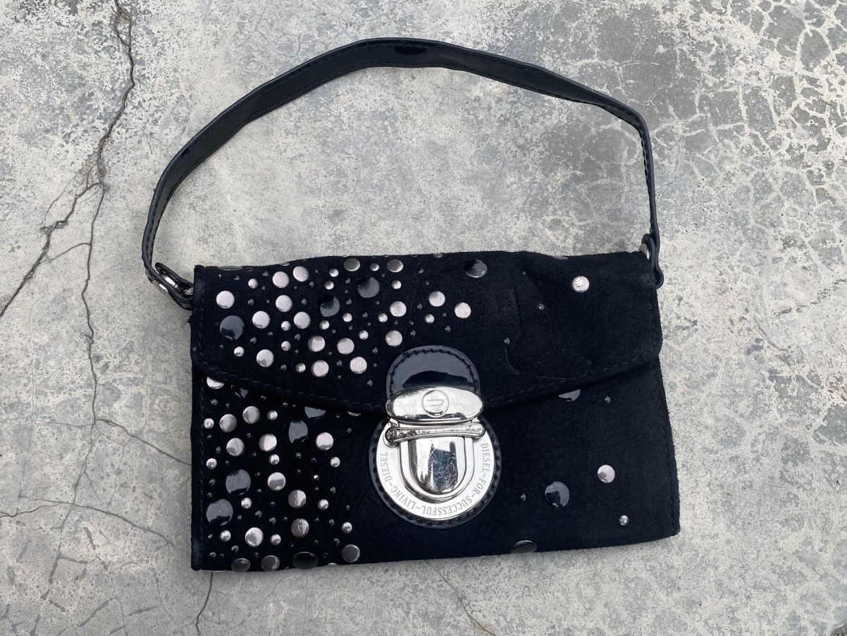 Bodega × Diesel DIESEL Studded Leather Clutch Size ONE SIZE - 3 Thumbnail