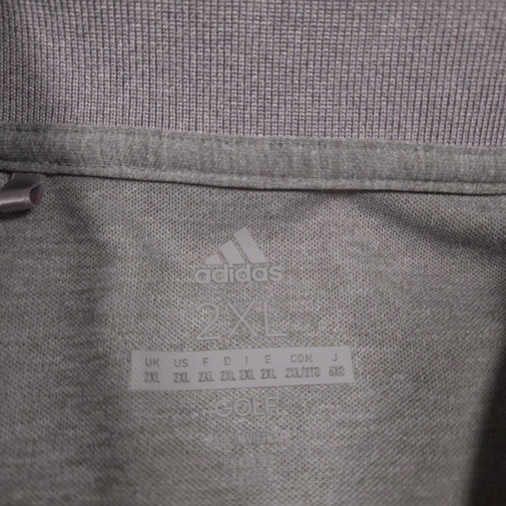 Adidas Adidas Polo Shirt Mens 2XL Gray Golf Performance Lightweight Top Size US XXL / EU 58 / 5 - 4 Thumbnail