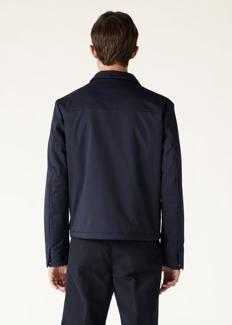 Loro Piana o1w1db10226 FAN9994 Maurin Blouson Jacket in Navy Blue Size US XL / EU 56 / 4 - 5 Thumbnail