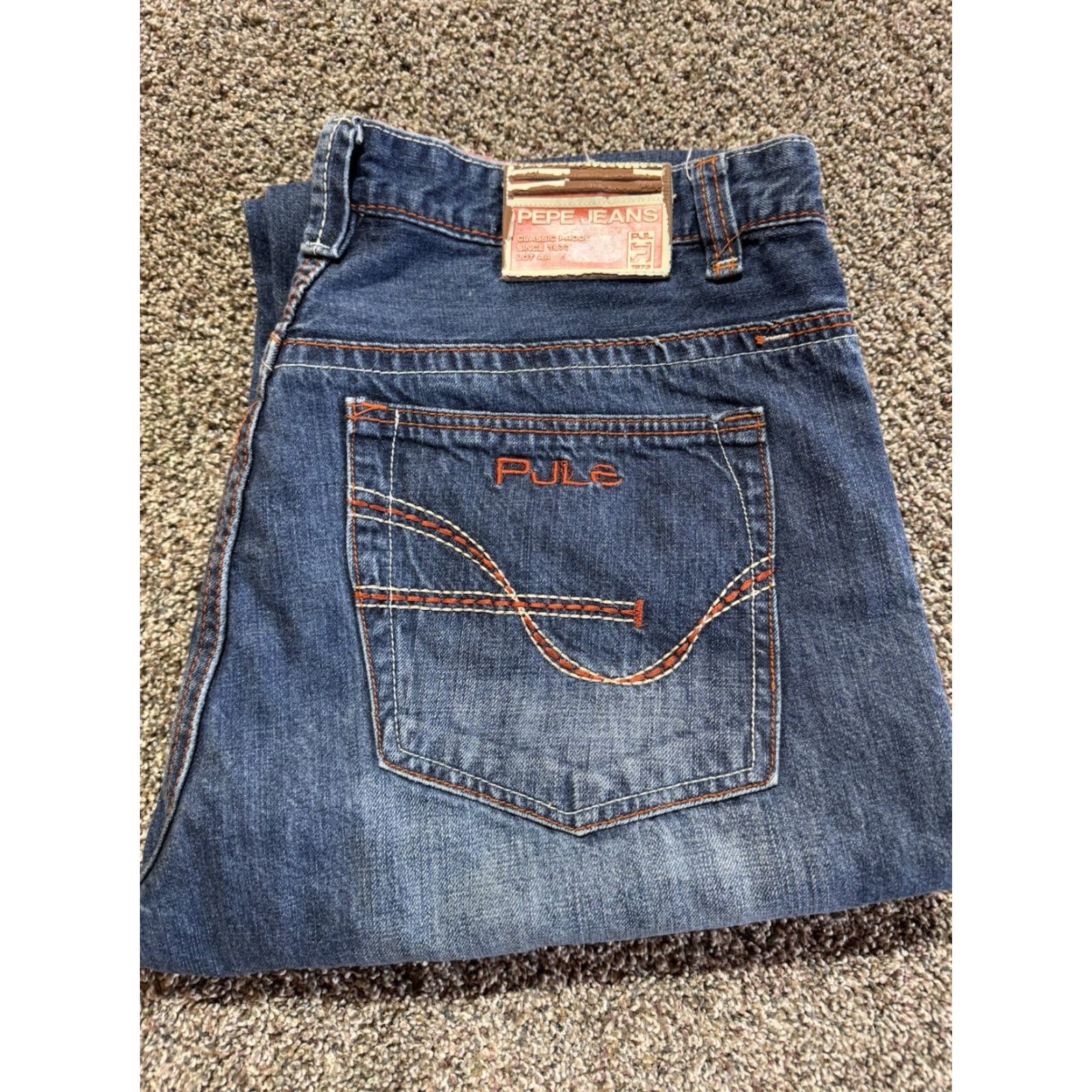 Pepe Jeans VINTAGE Pepe Jeans London Men Jeans Size 40 Blue Denim 40X33 Loose Baggy Size US 40 / EU 56 - 2 Thumbnail