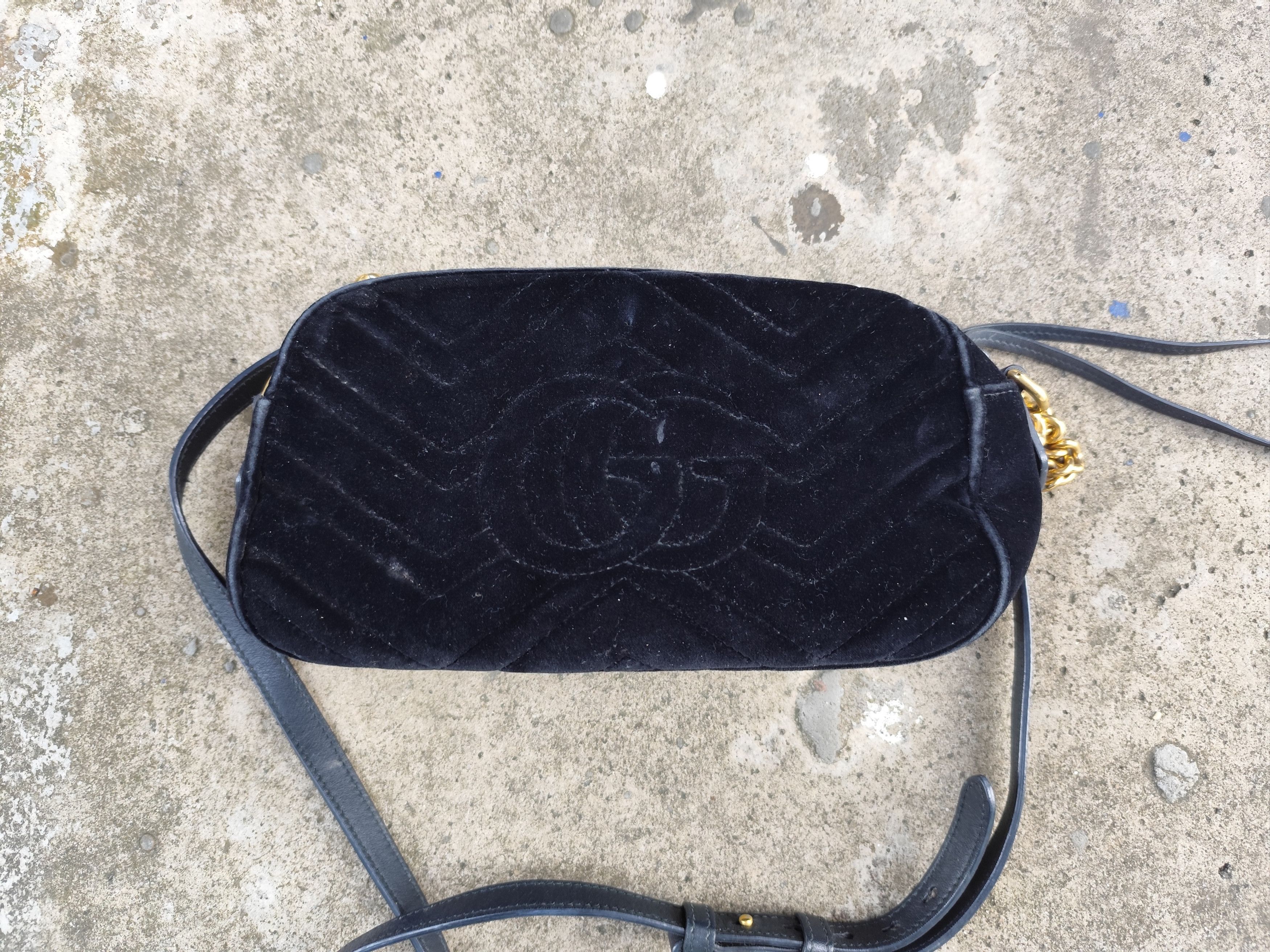 Gucci Gucci Marmont Velvet Crystal Stars Shoulder Bag Size ONE SIZE - 3 Thumbnail
