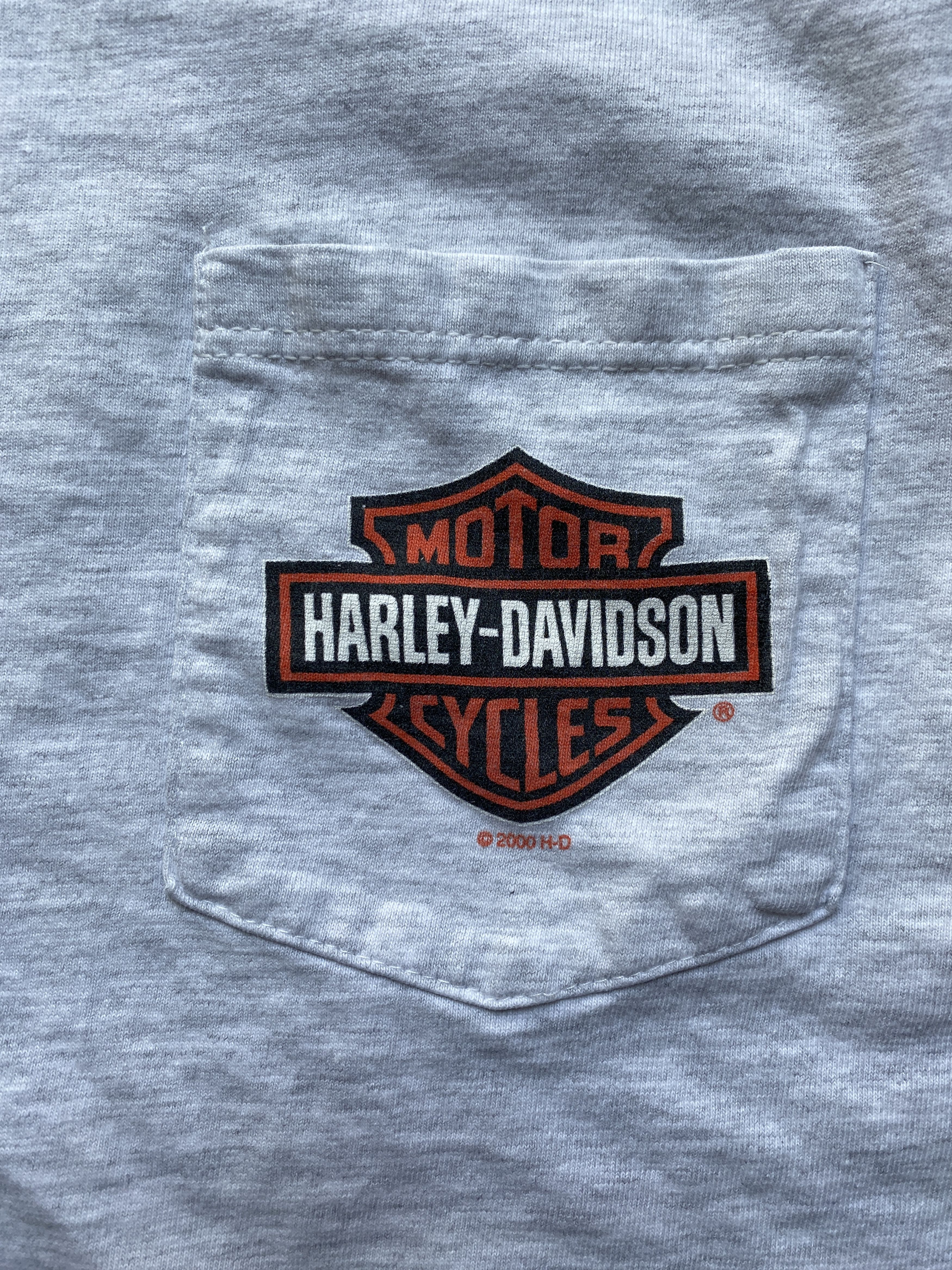 Harley Davidson Vintage 2000 Harley-Davidson DeSoto County Pocket Tee Size US XL / EU 56 / 4 - 4 Thumbnail