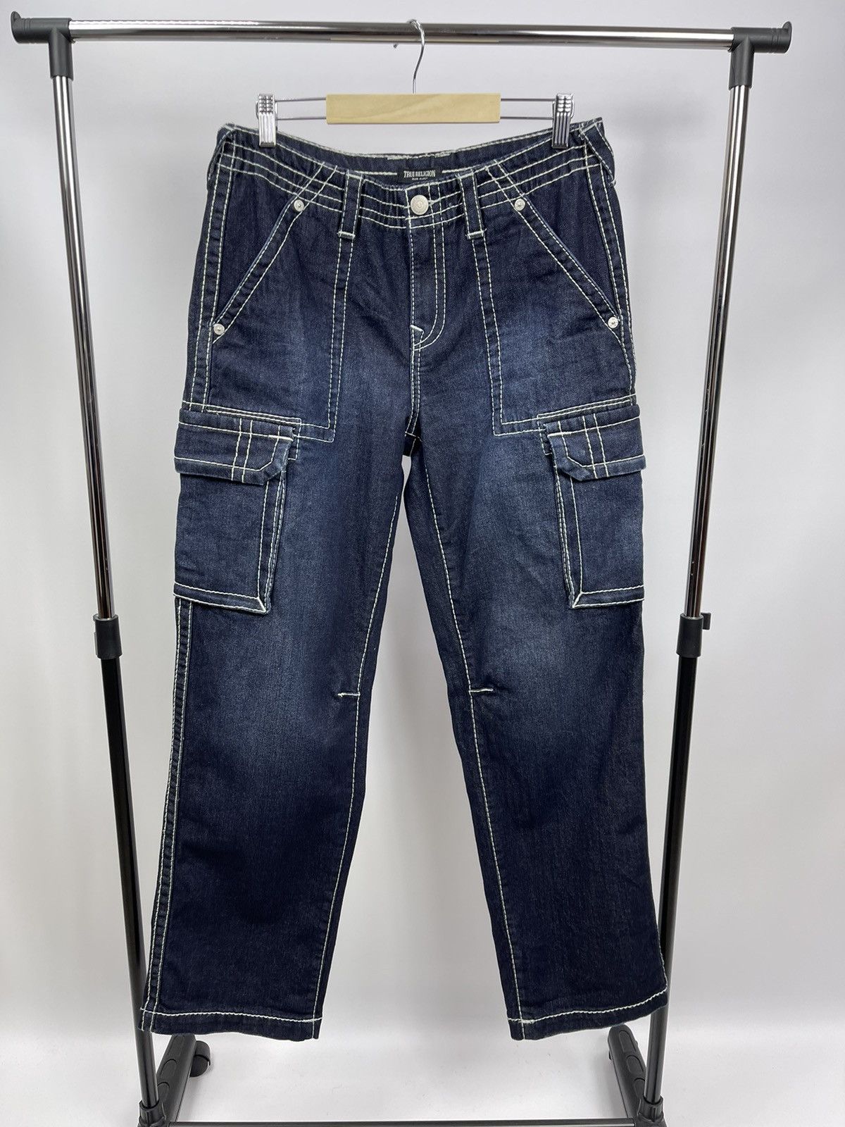 True Religion True Religion Jeans Multipocket Size 29 Blue Y2K Size US 29 - 2 Thumbnail