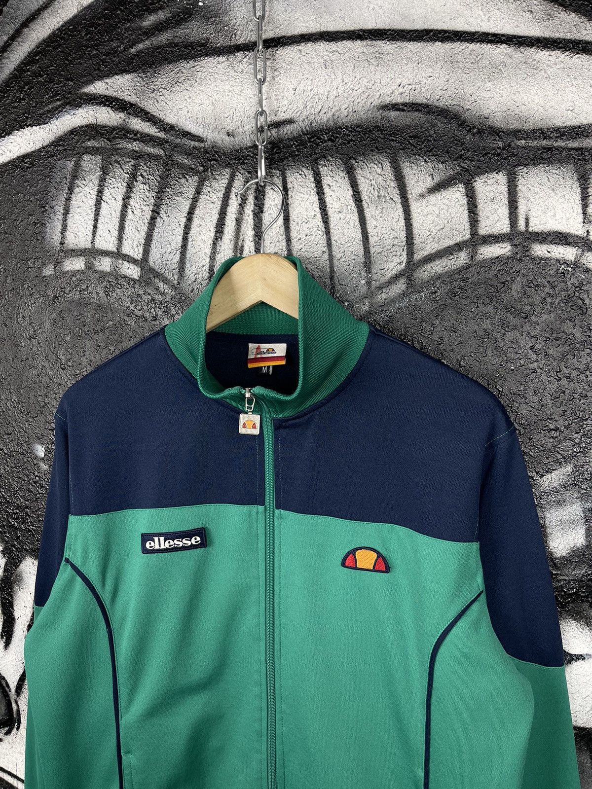 Ellesse Ellesse Casual Full Zip Green Track Top Jacket Men’s Size Medium Size US M / EU 48-50 / 2 - 2 Thumbnail