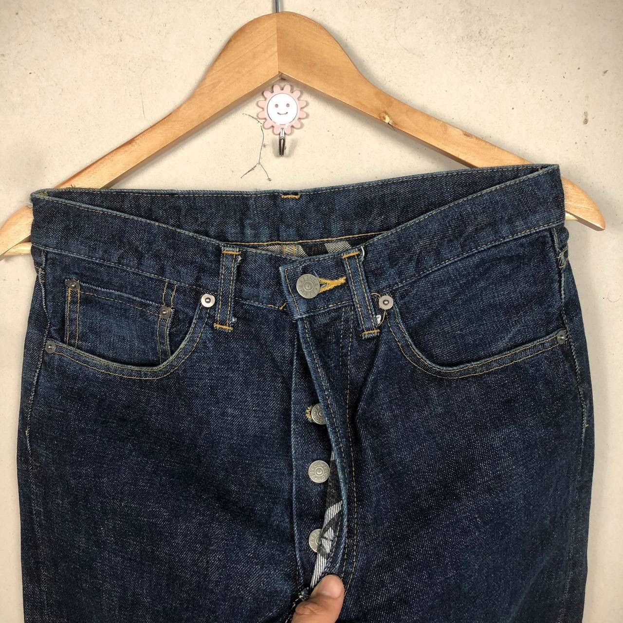 If Six Was Nine × Japanese Brand × Yoshiyuki Konishi Yoshiyuki Konishi Ficce Jeans Japan Designer Denim Overprint Size US 29 - 8 Thumbnail